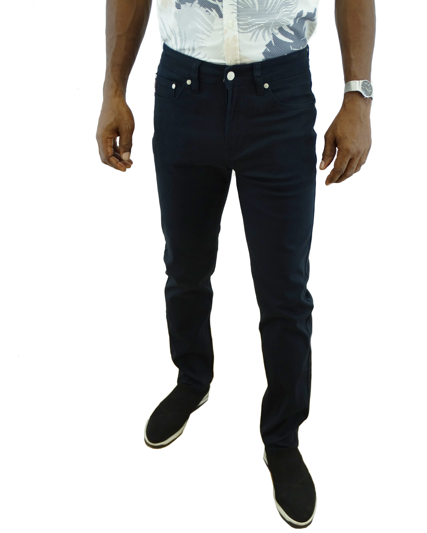 BJ101230NV, Jingo Men's Slim Fit Denim Pants- (32-42)