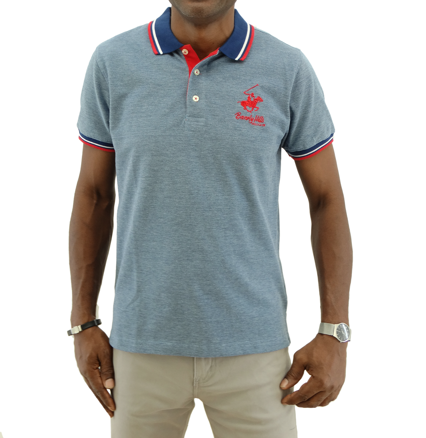 BMK31109, Beverly Hills - Men's Short Sleeve Polo Shirt