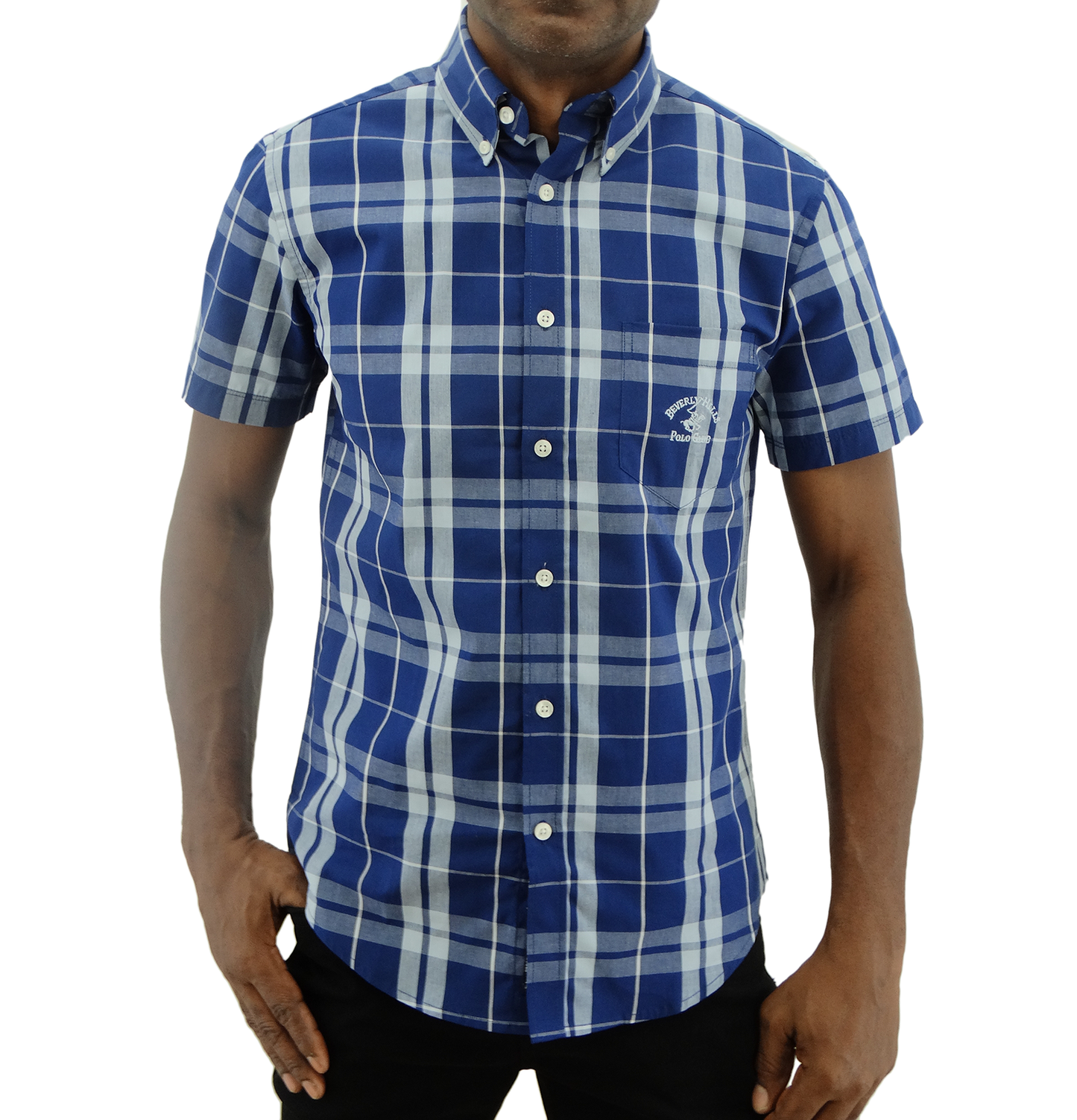 BMS31204, Beverly Hills - Men's Slim Fit Short Sleeve Sport Shirt