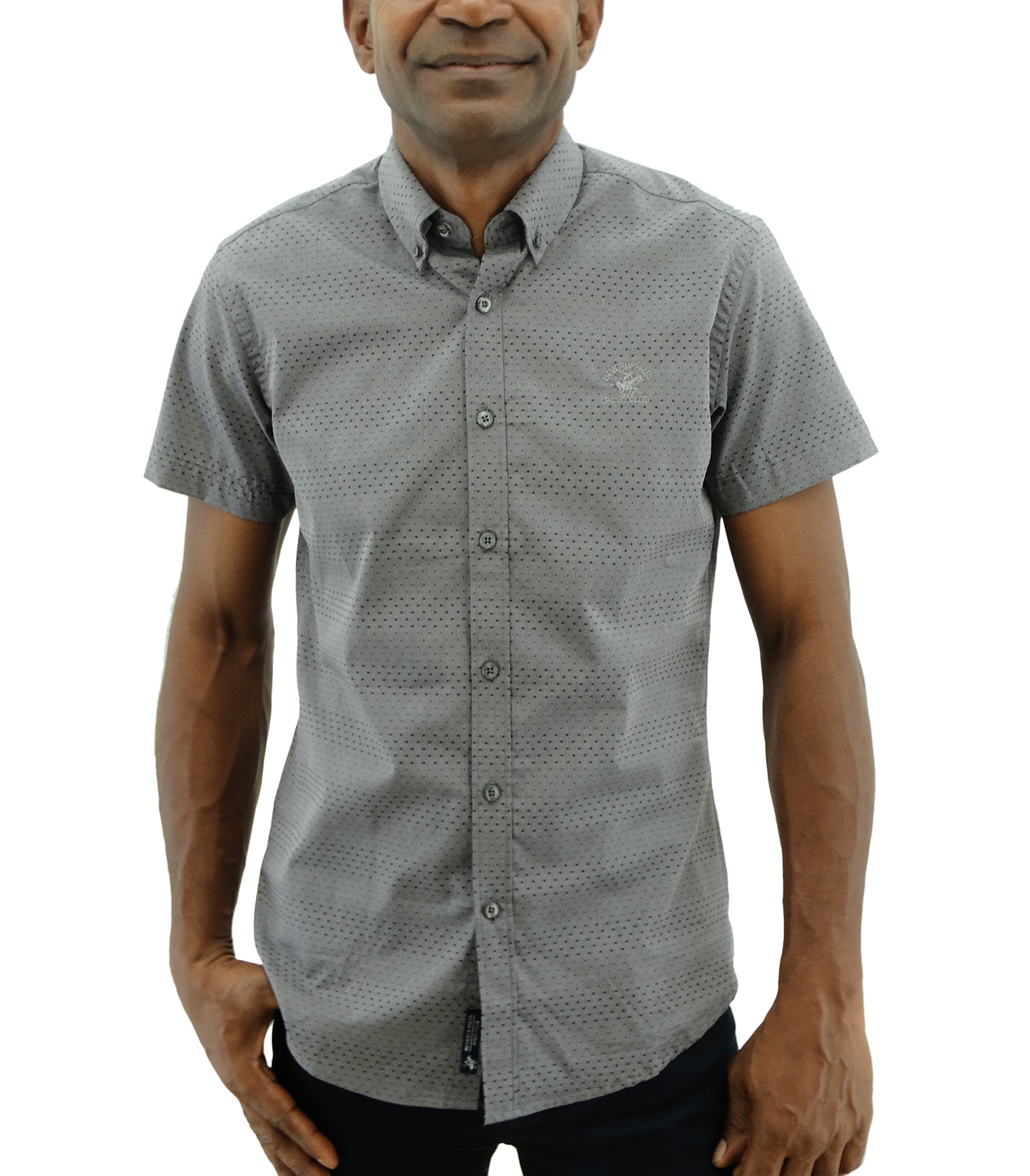 BMS31213, Beverly Hills - Men's Slim Fit Short Sleeve Shirt