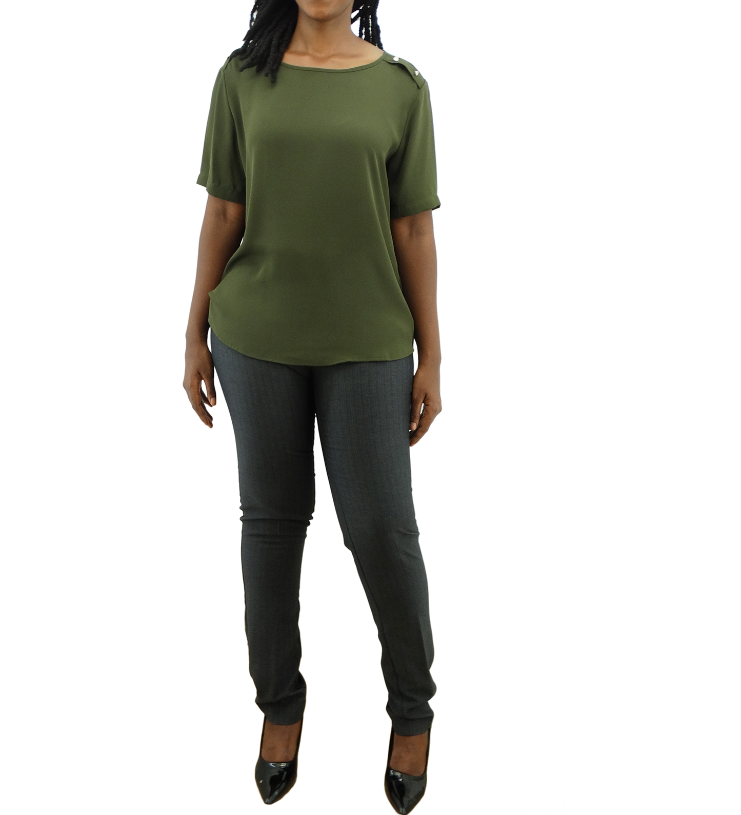 BSD3905, Tip Top - Ladies' S/S Blouse (XS-XL)
