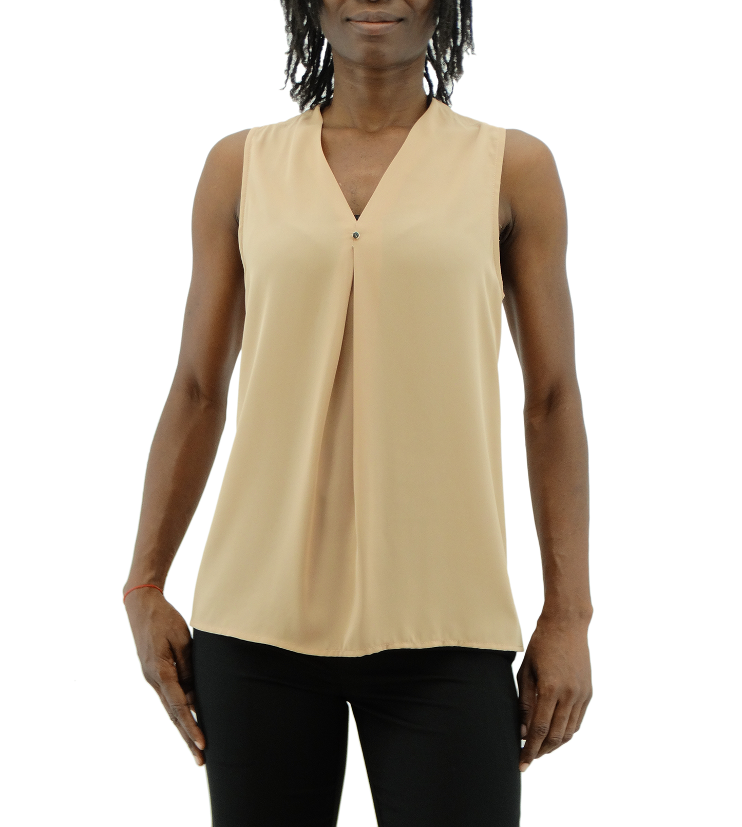 BSD3906, Tip Top - Ladies' S/less Blouse (XS-XL)