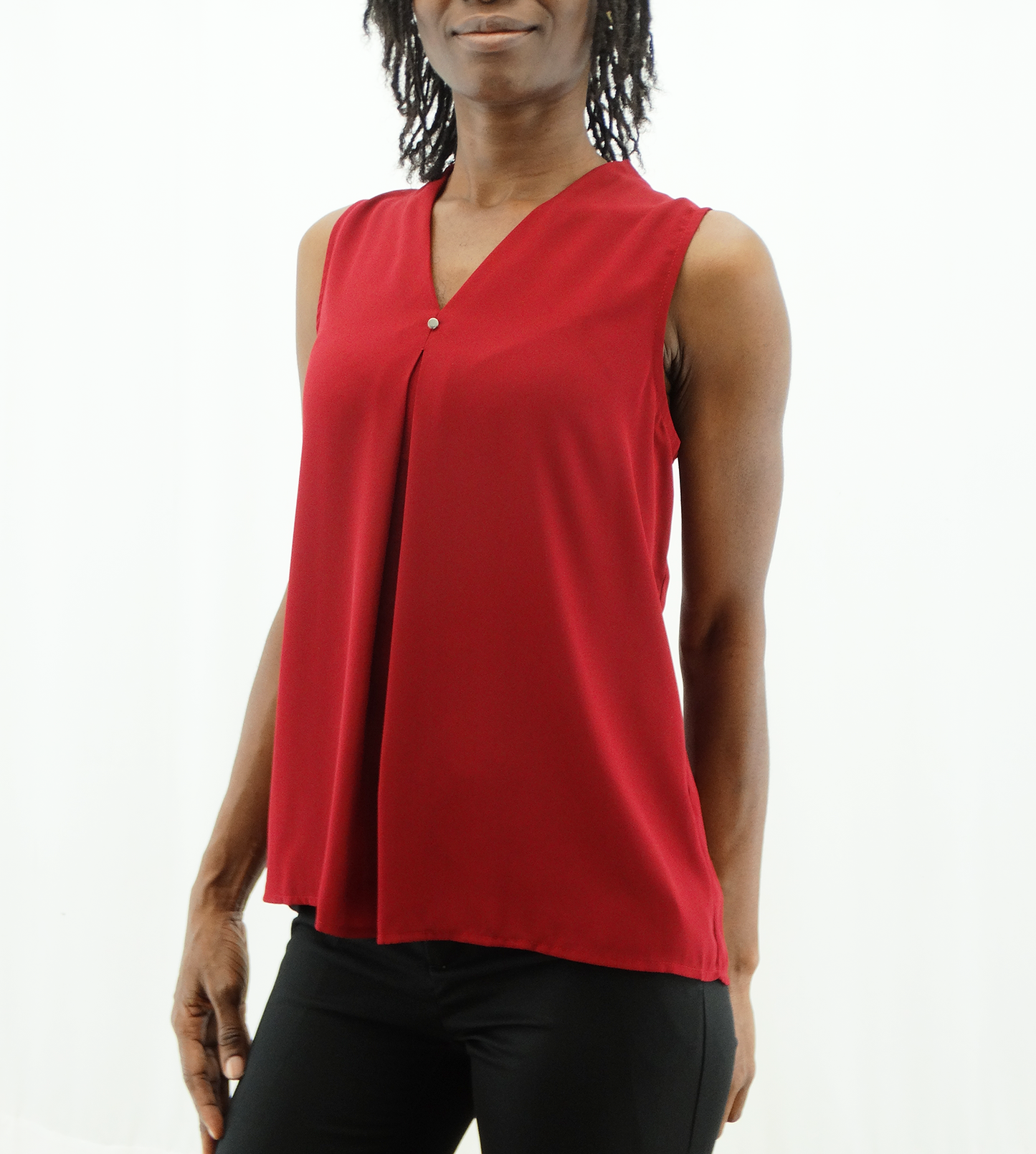 BSD3906, Tip Top - Ladies' S/less Blouse (XS-XL)