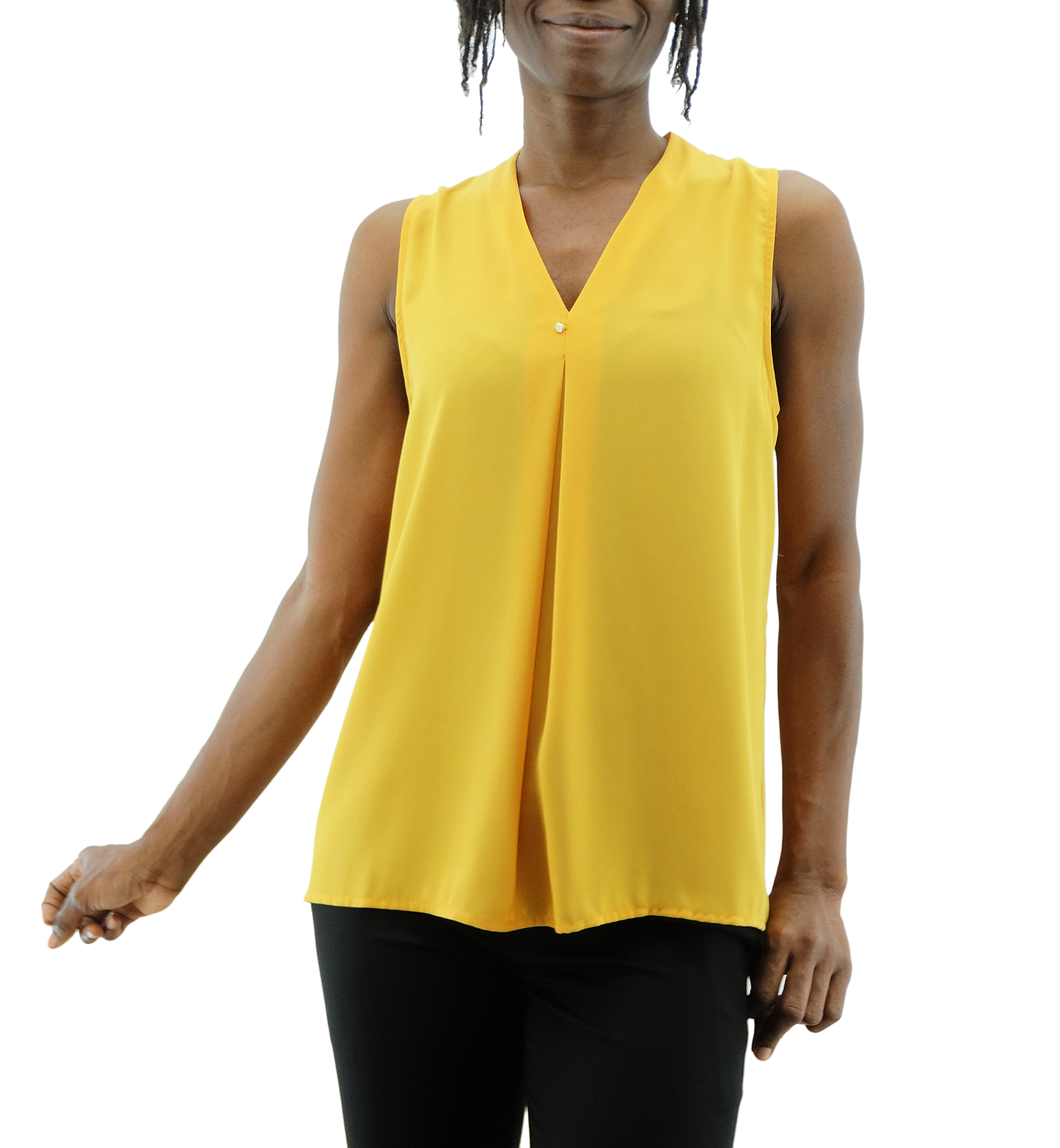 BSD3906, Tip Top - Ladies' S/less Blouse (XS-XL)