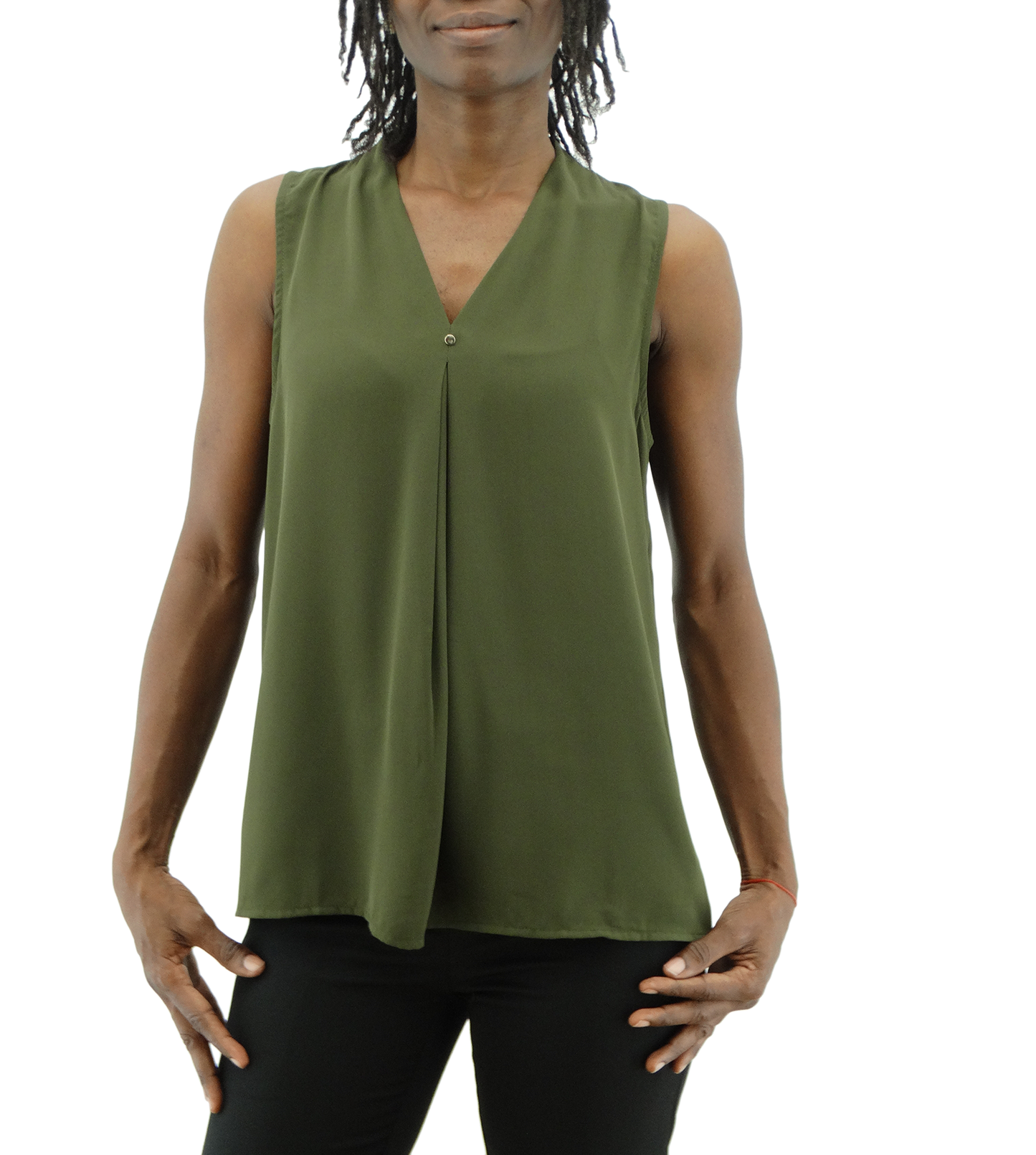 BSD3906, Tip Top - Ladies' S/less Blouse (XS-XL)