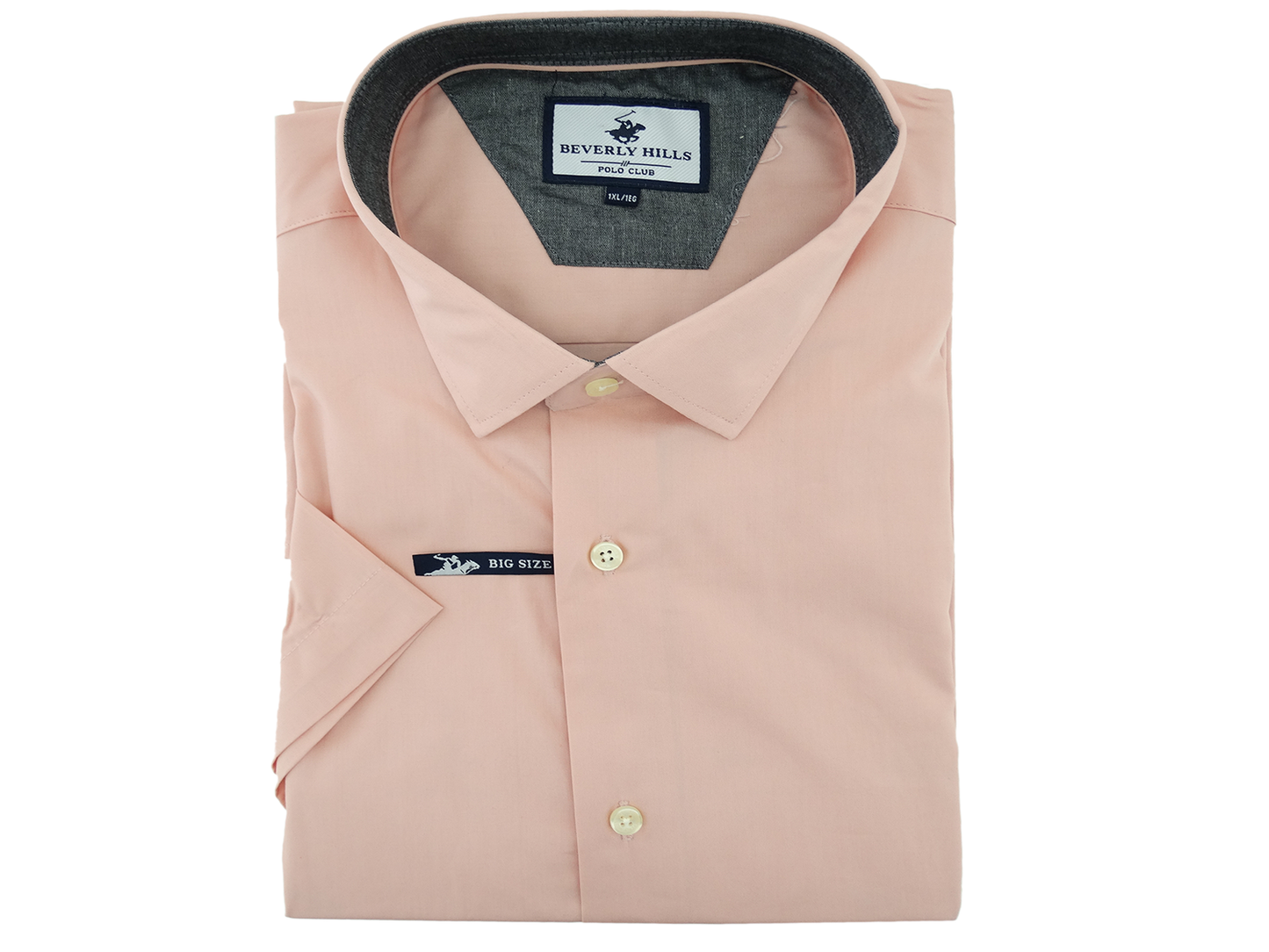 BXS31005, Beverly Hills - Men's Short Sleeve Sport Shirt [Big Size 1XL-3XL]
