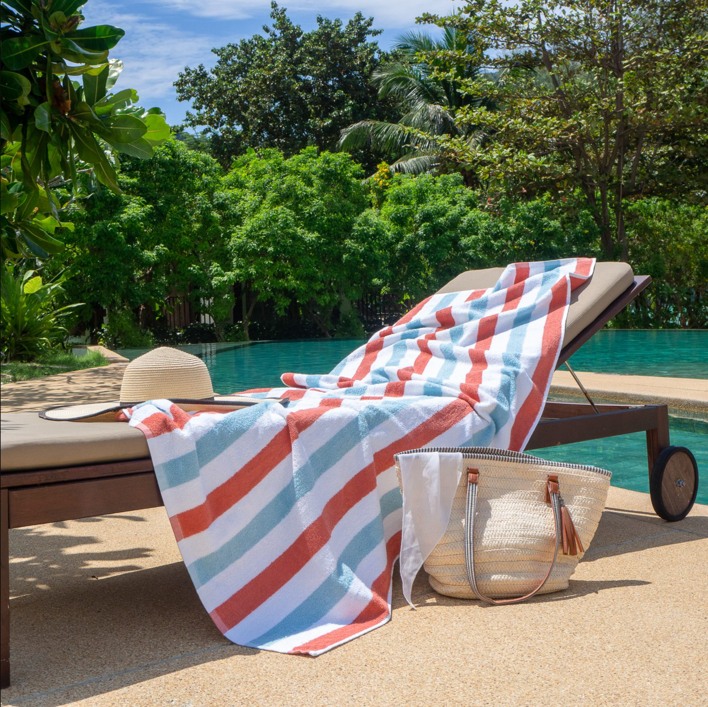 CABOCABANAOB, Cabana Crabapple/Stratosphere Beach Towel