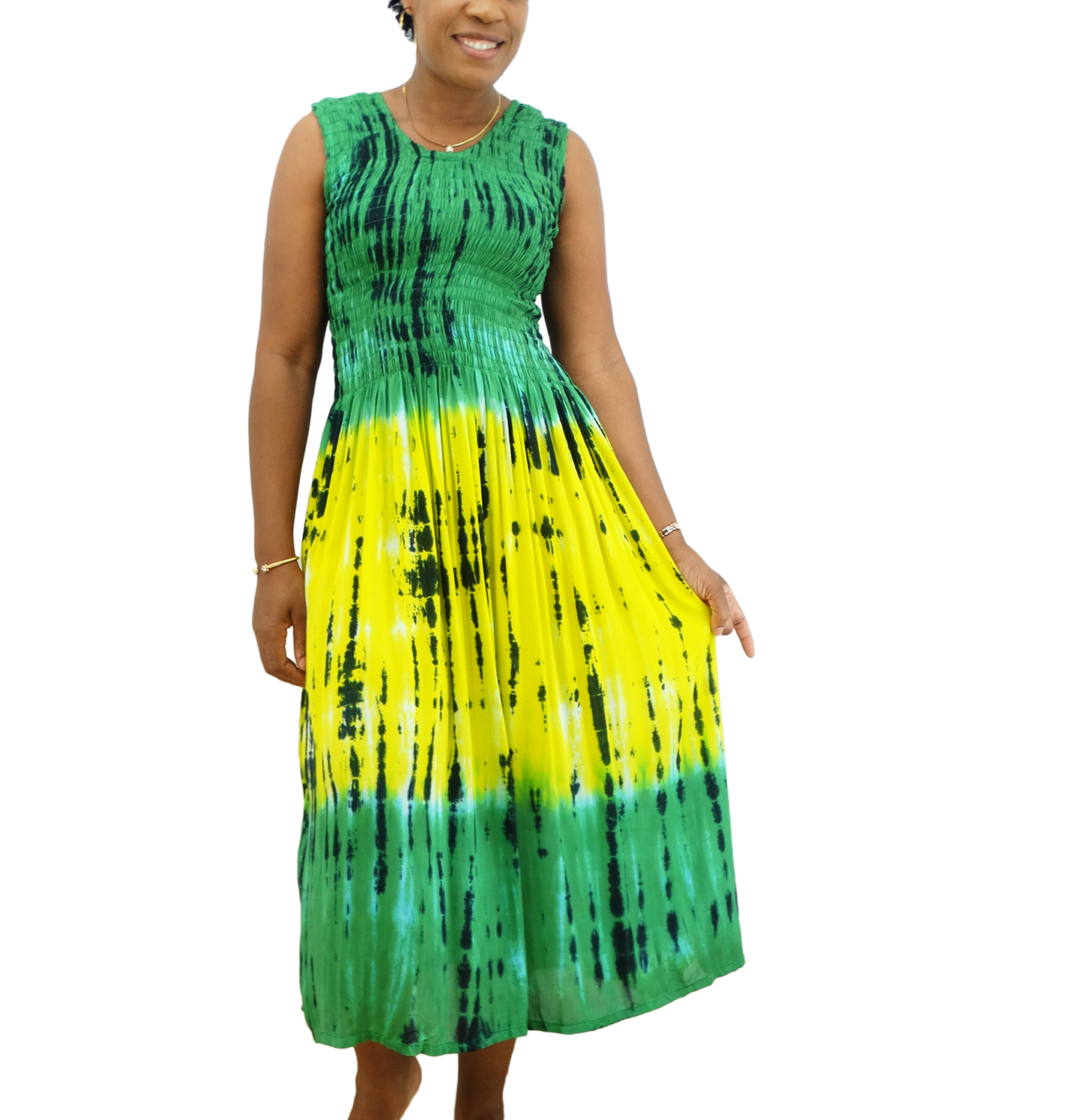 DS-2101, Ladies  Long Cotton Dress Asst Styles