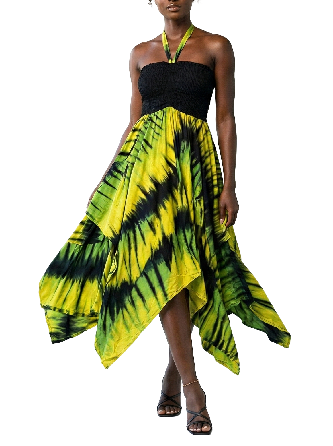 DS-2101, Ladies  Long Cotton Dress Asst Styles
