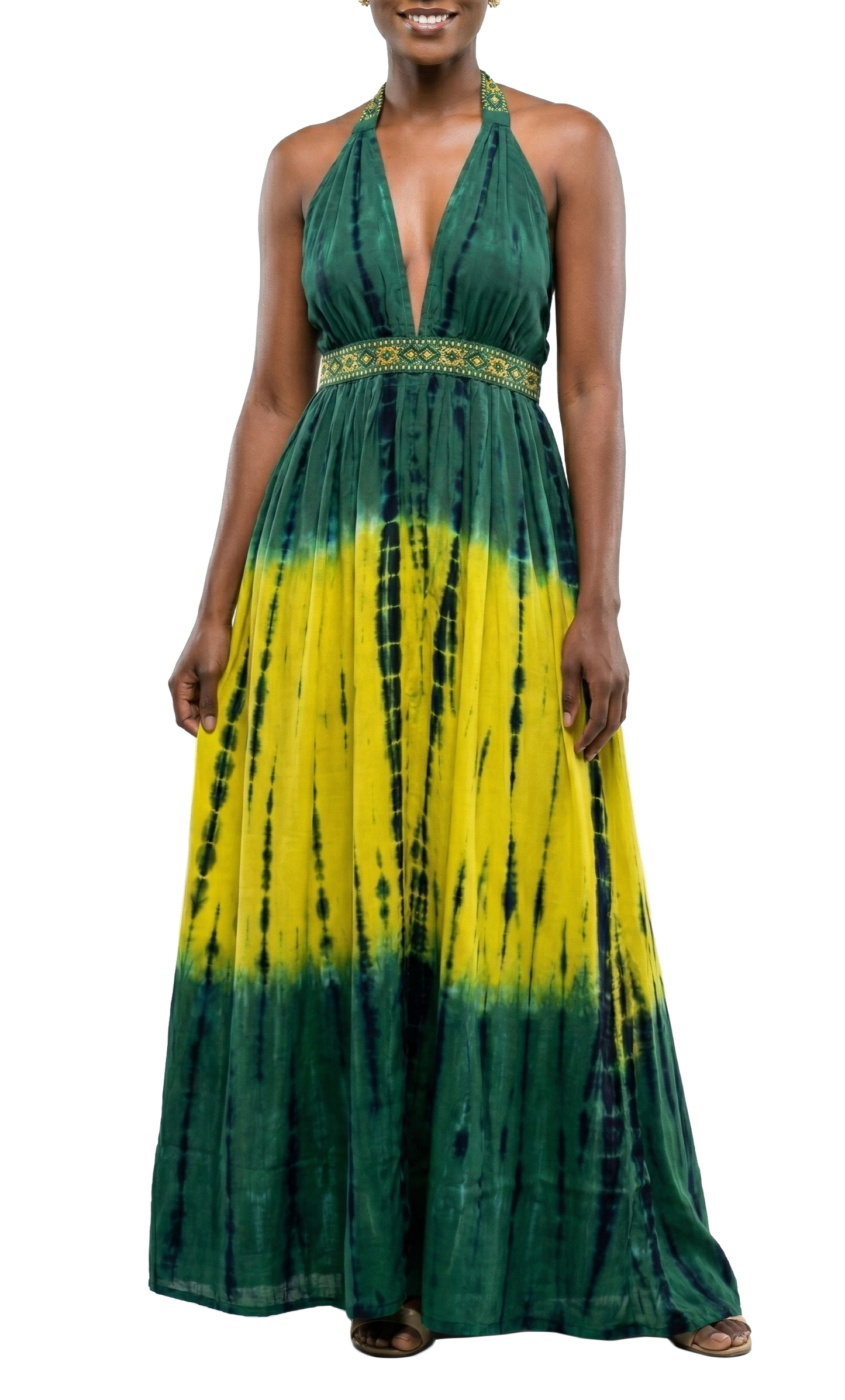 DS-2101, Ladies  Long Cotton Dress Asst Styles