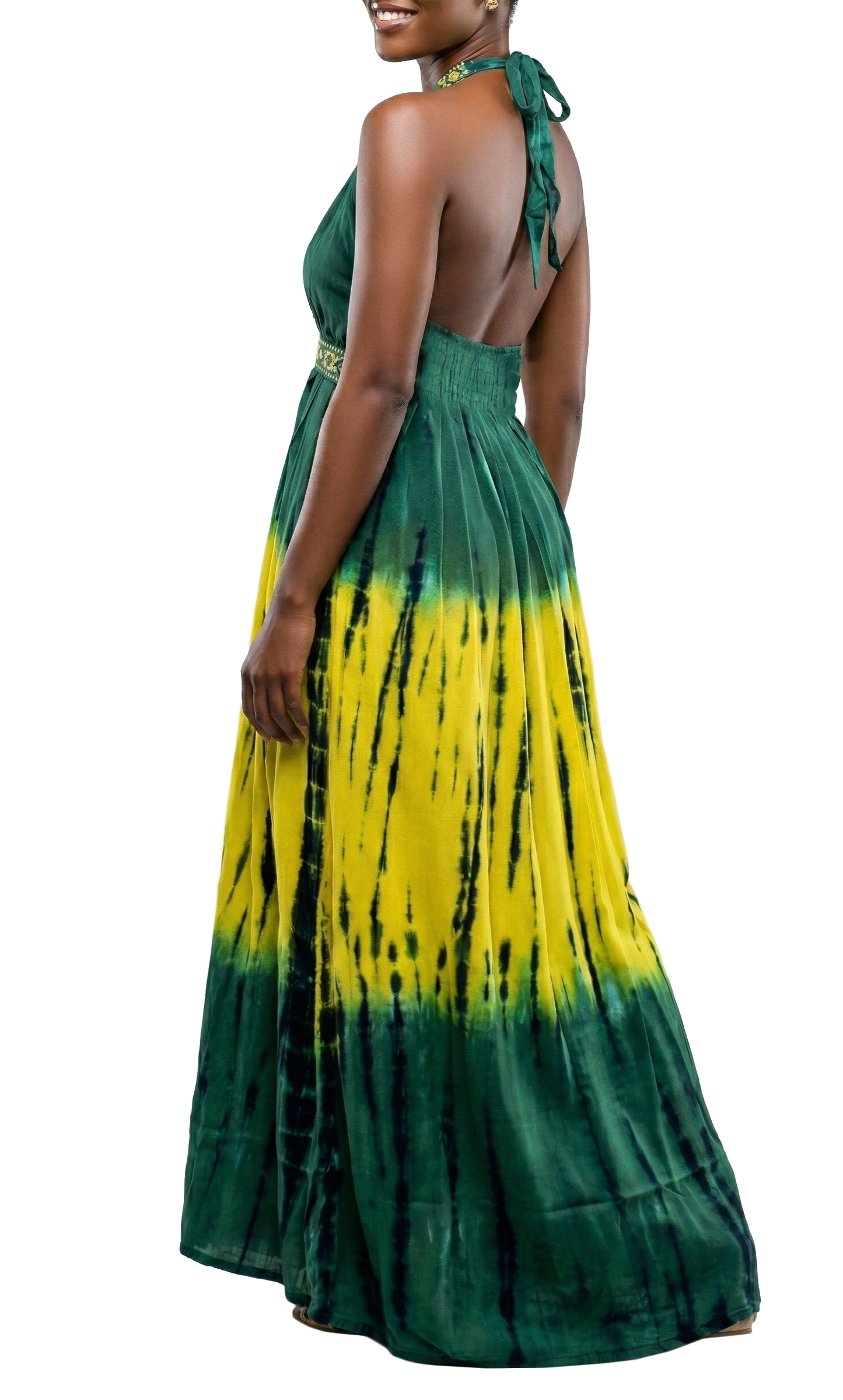 DS-2101, Ladies  Long Cotton Dress Asst Styles