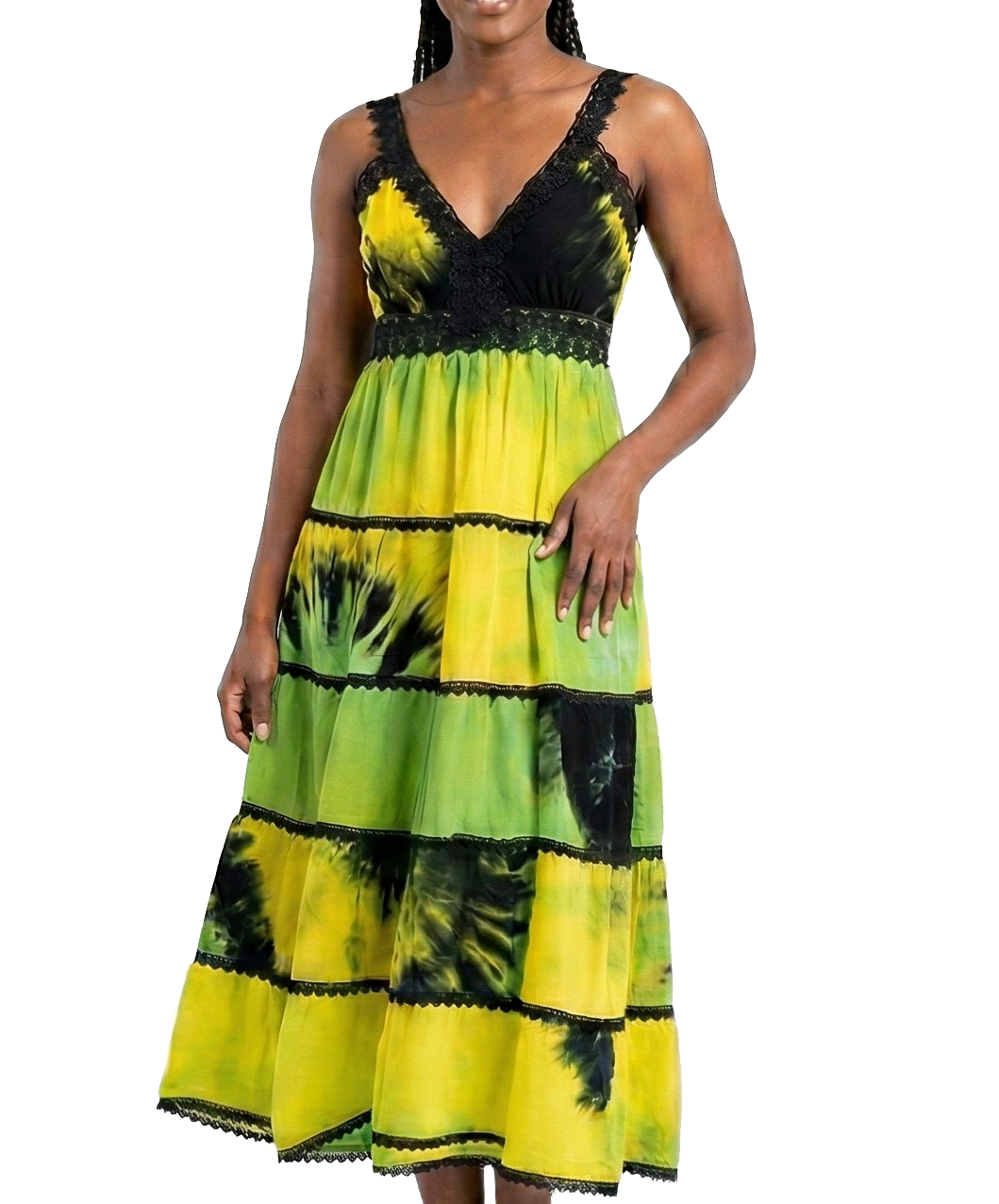 DS-2101, Ladies  Long Cotton Dress Asst Styles