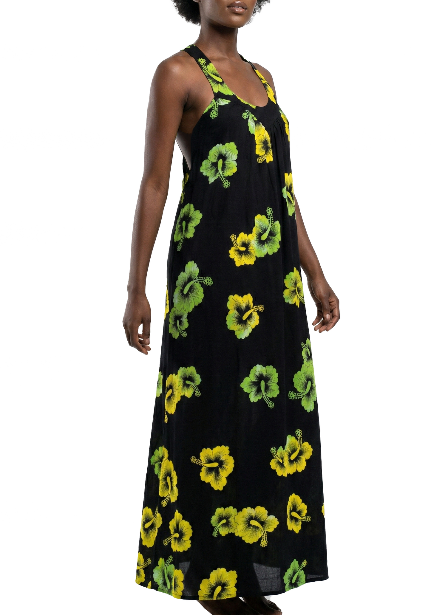 DS-2101, Ladies  Long Cotton Dress Asst Styles