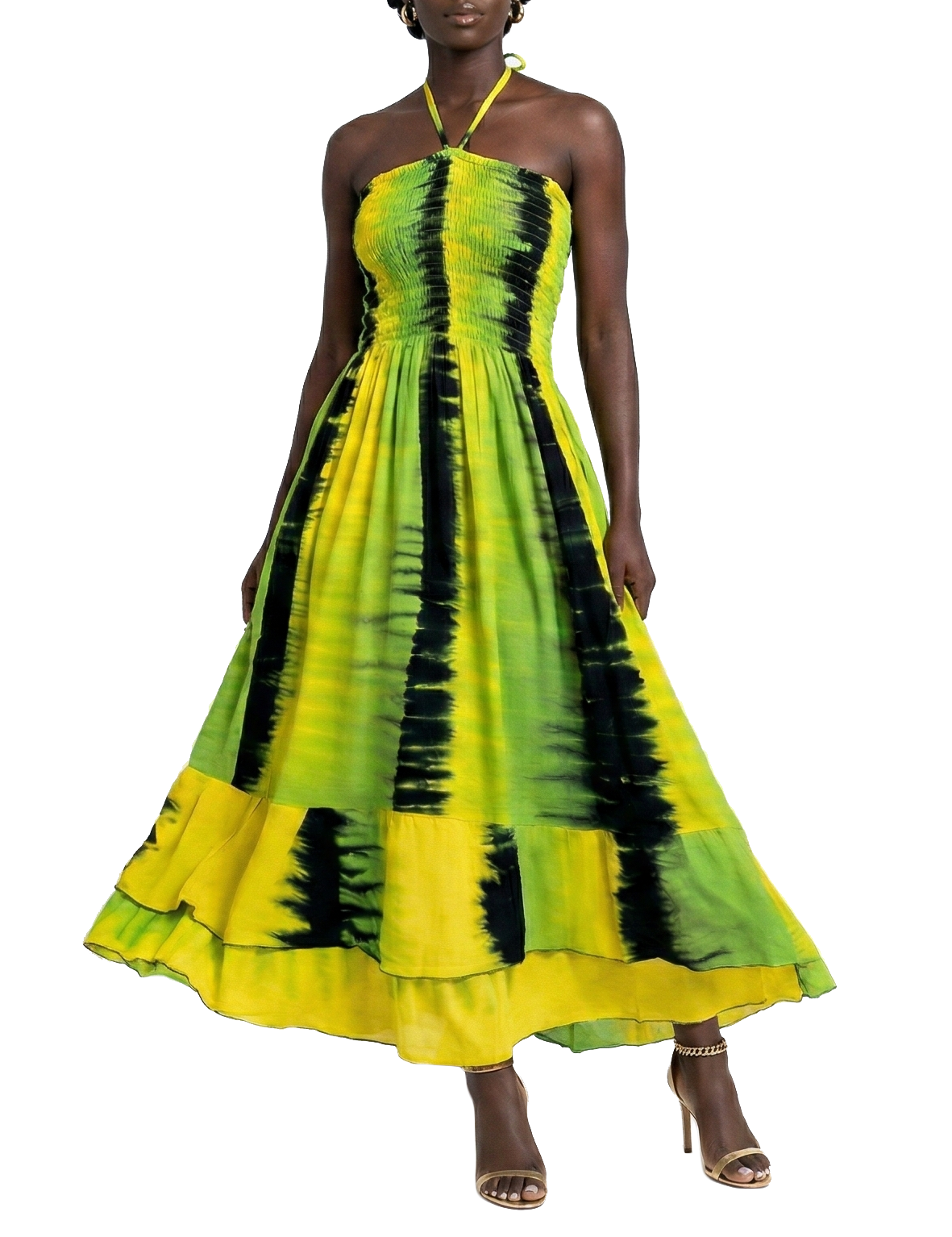 DS-2101, Ladies  Long Cotton Dress Asst Styles