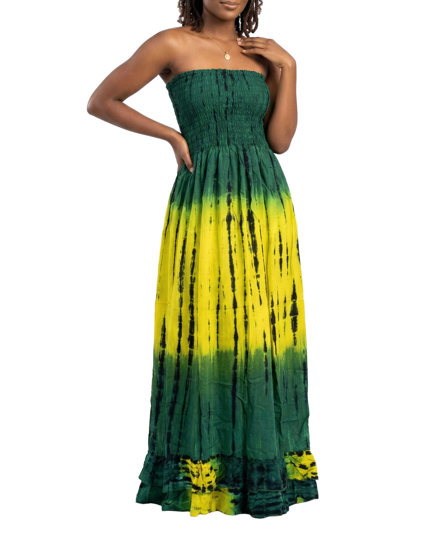 DS-2101, Ladies  Long Cotton Dress Asst Styles