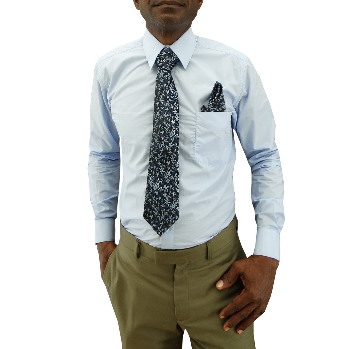 265-798 Bellinne - Men's L/S Fitted Shirt W/Tie