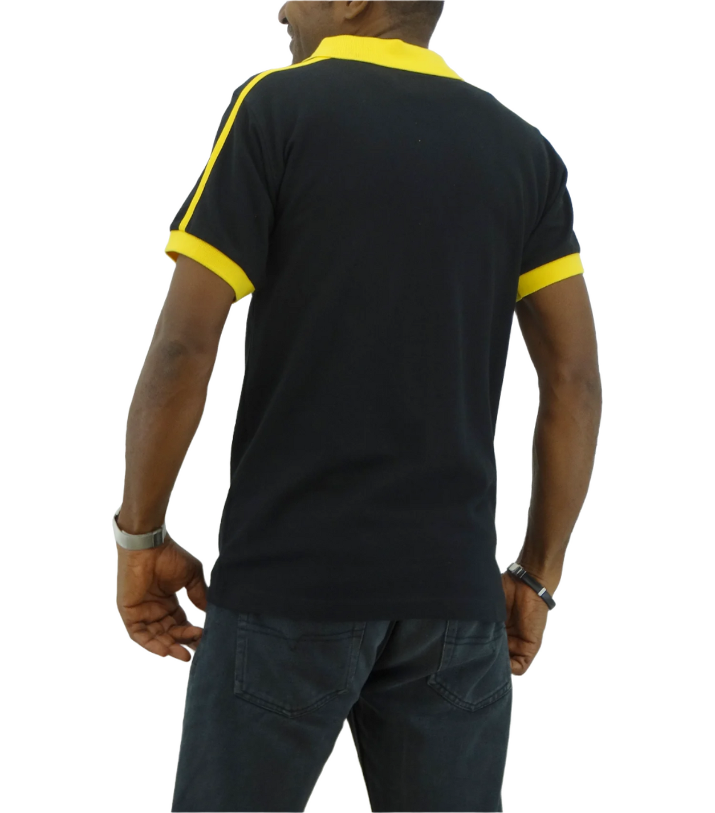 ME10100, Men Jamaica Color Two Tone Polo T-Shirt