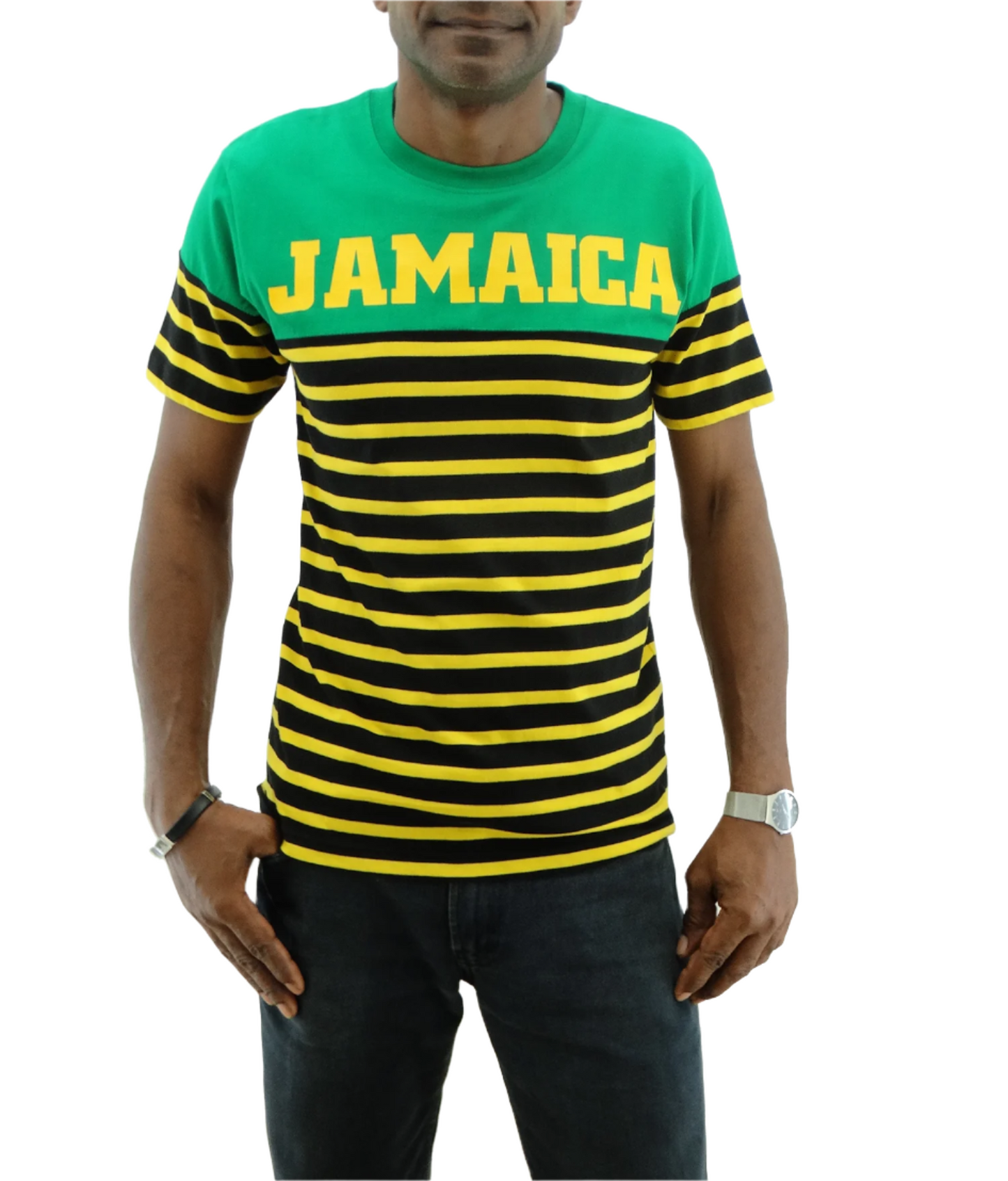 247-20650, Jamaican Colored T-shirt Black