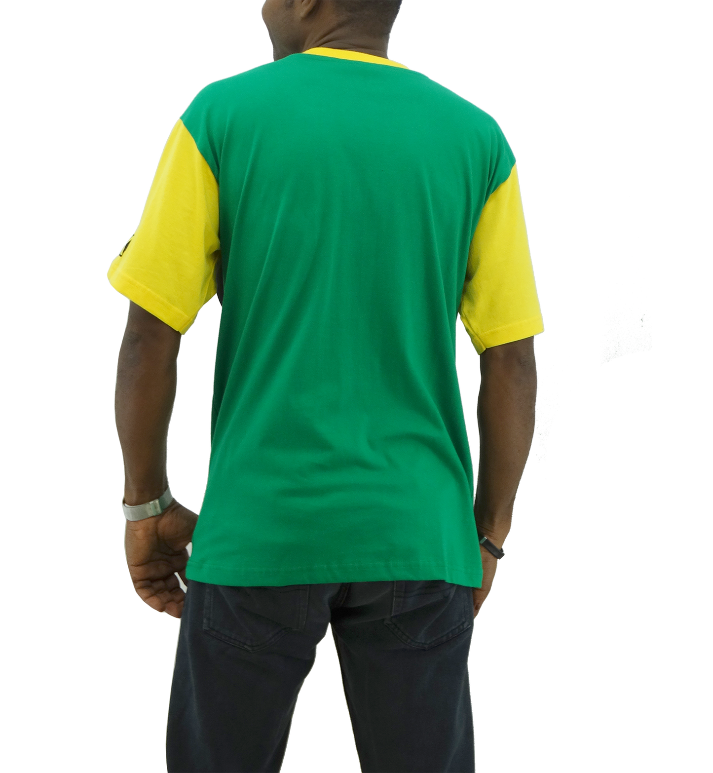 ME21250, Adult  Jamaican Color EMB T-Shirt Asst