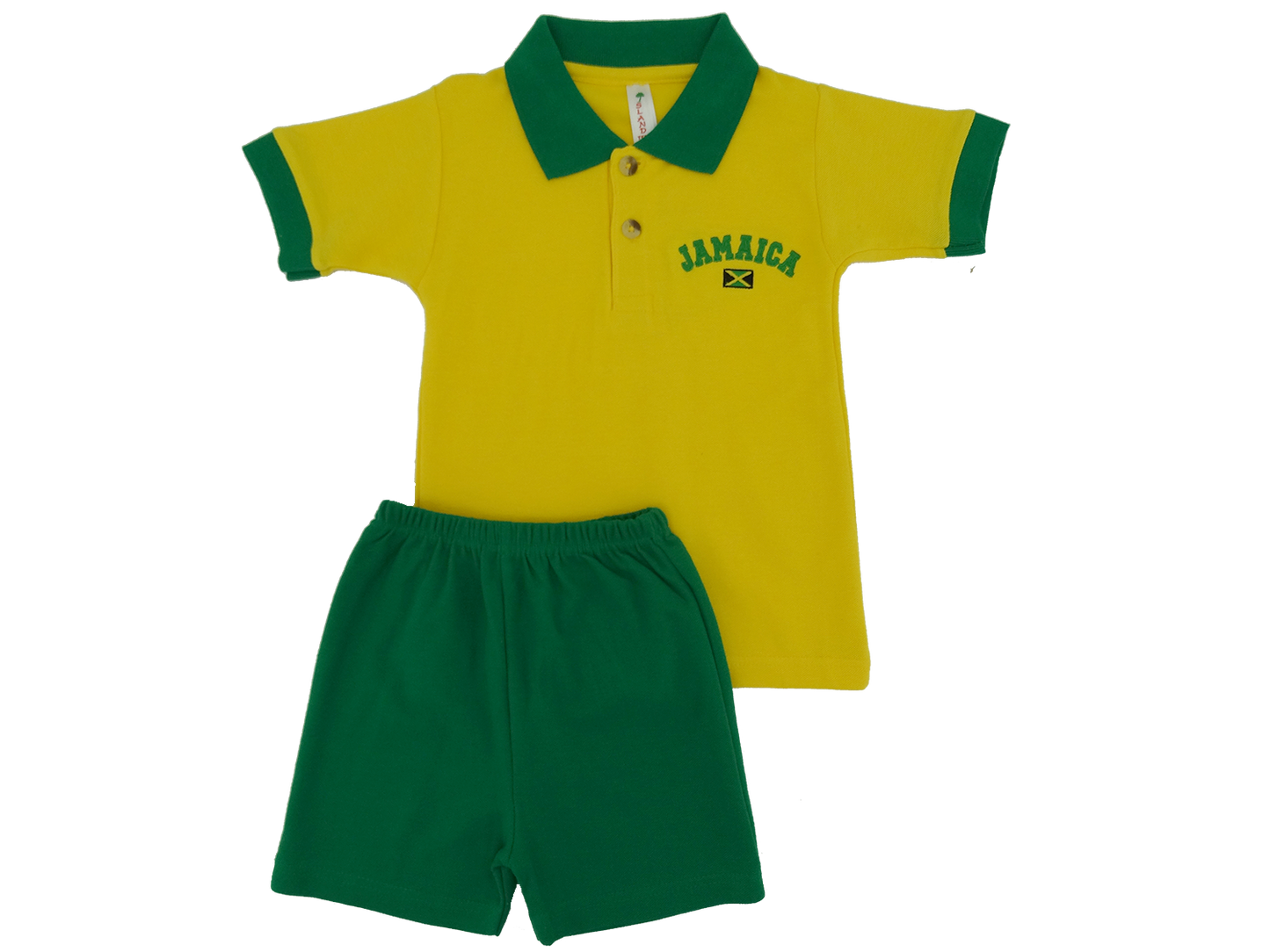 ME-8200K, Kids Jamaican colored out-fit Yellow/ Black