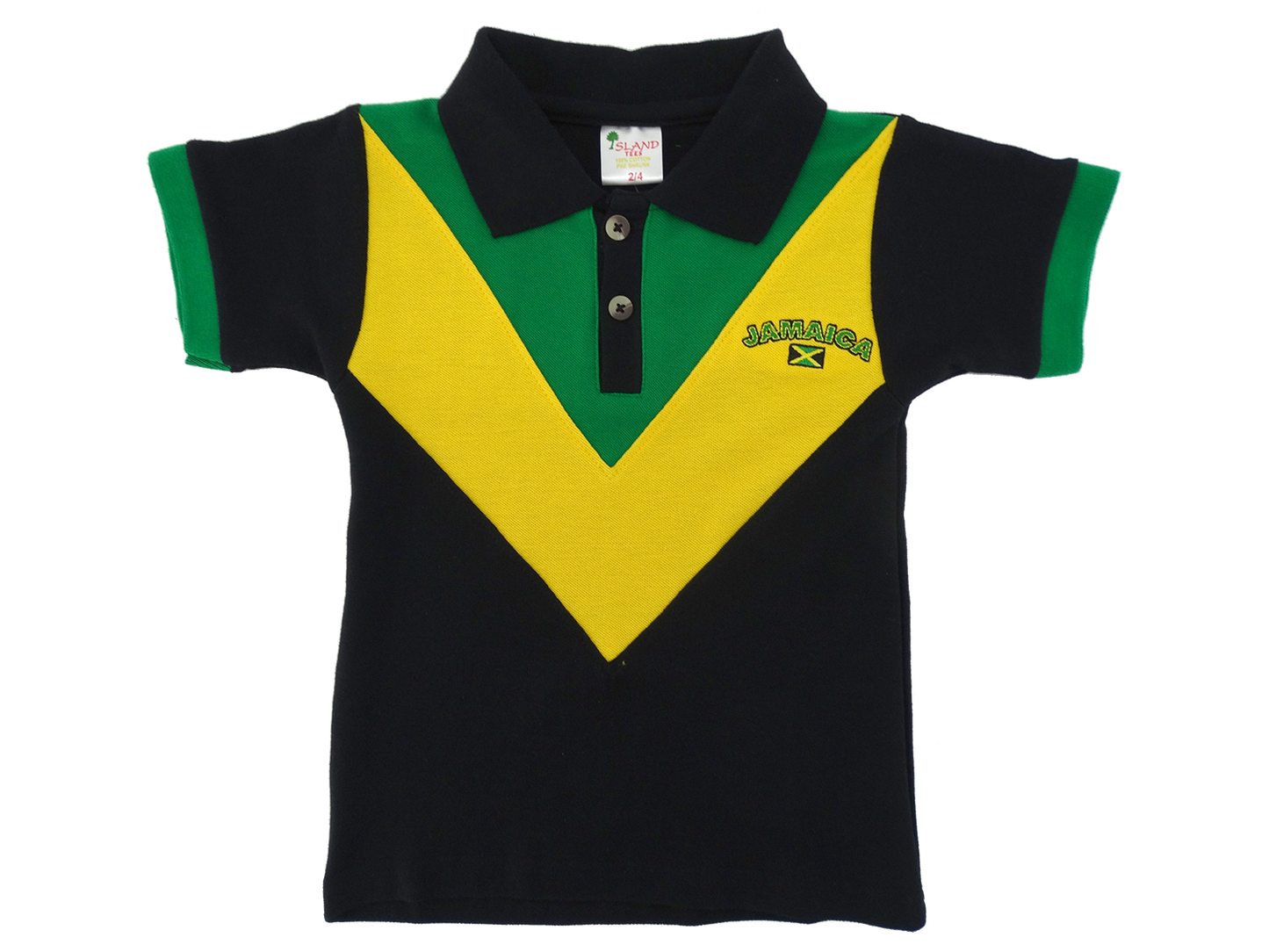 3247-23, 3247-25,  Children Jamaican Colored Polo