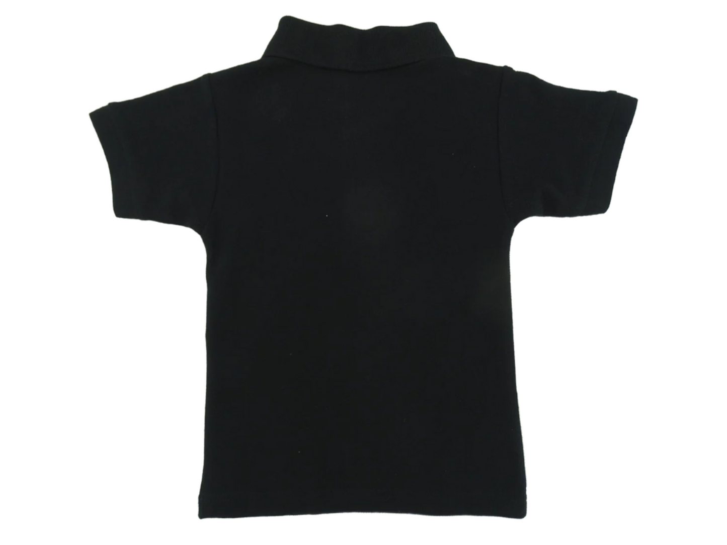 3247-104, Children Jamaican Colored Polo Black