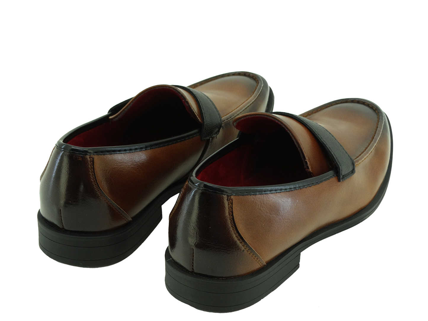DUEL, Tayno - Men's Slip-on  Dress Shoes - Cognac (8-13)