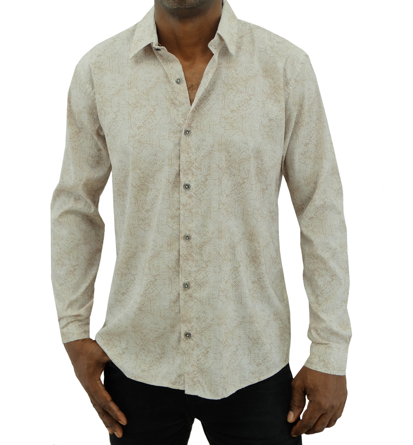 EG1872, Twister - Men's Regular Fit Long Sleeve Shirt (S-XXL)