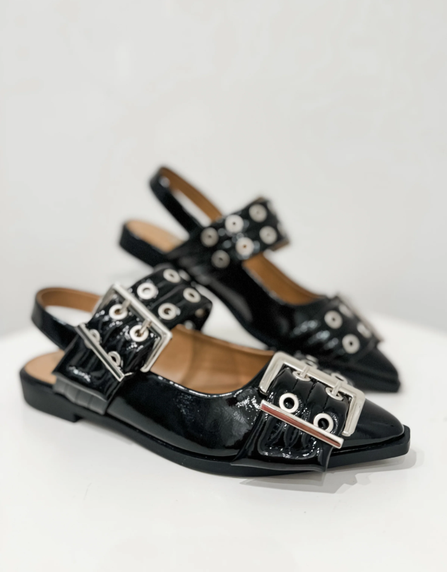GRILLOBLACK, Soda- Grillo-S- Women's Belt Strap Slingback Casual Shoes (7-11)