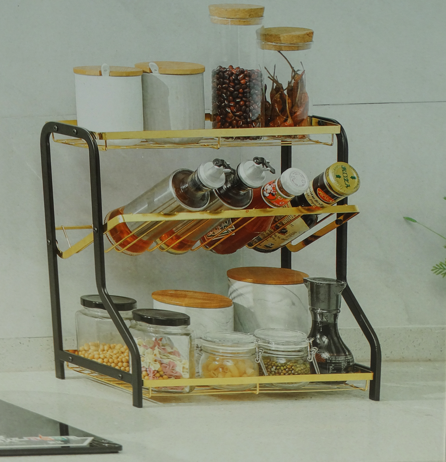 HP65268A, Bao Metal Storage Rack Gold