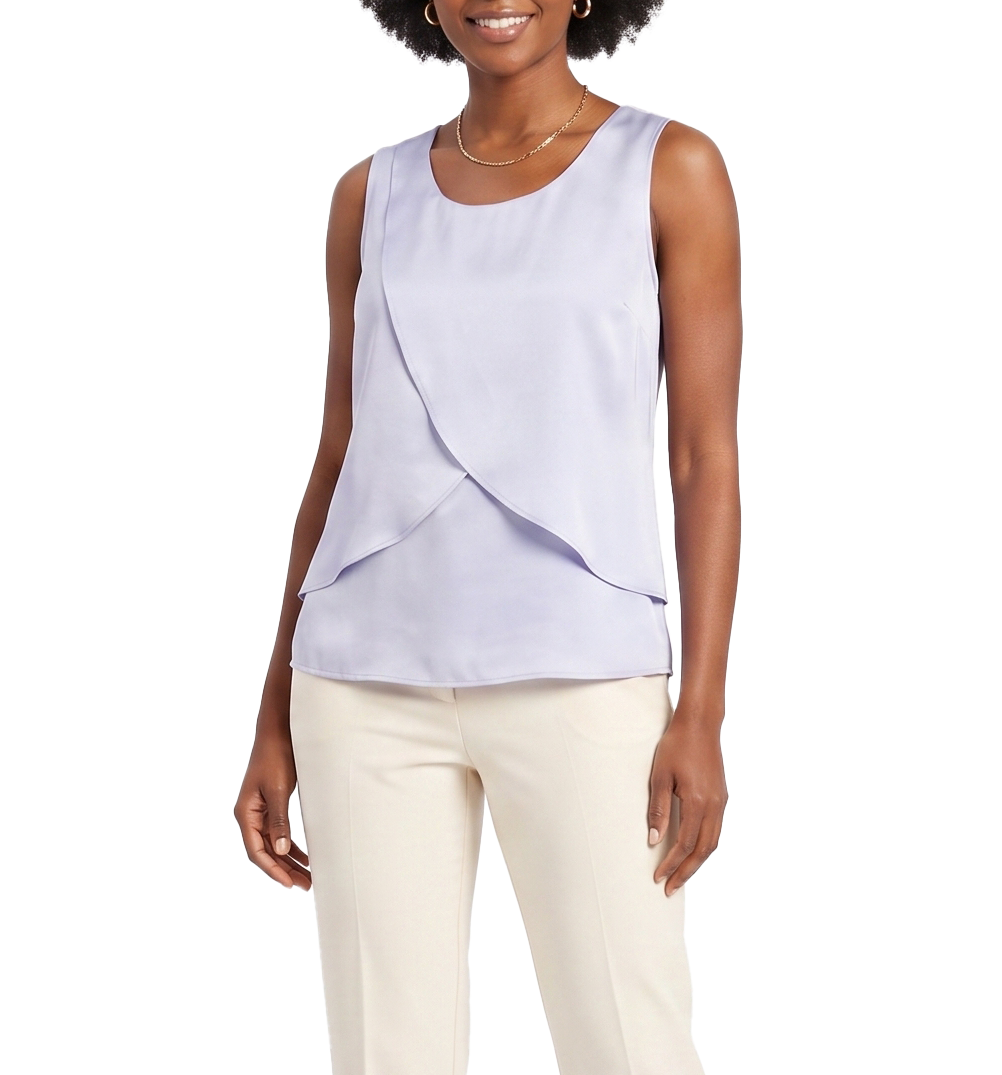 HZL2604, Tip Top - Women's Sleeveless Blouse S-XXL