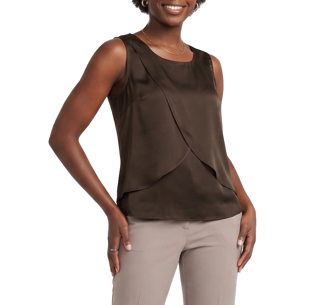 HZL2604, Tip Top - Women's Sleeveless Blouse S-XXL