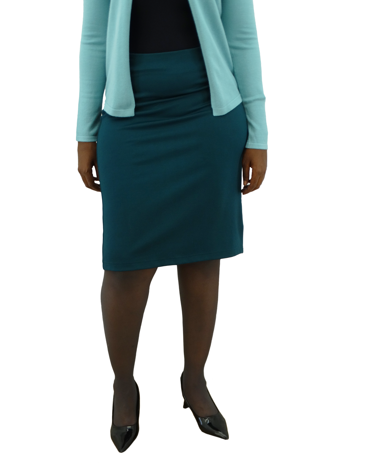 K23835 Premier Ladies' Plain Skirt w/ Exposed Zipper (2-14)