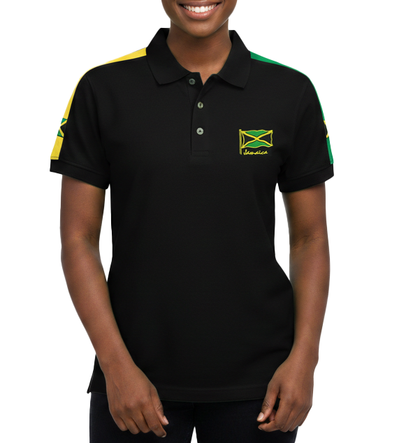 ME-27, Adult Jamaican Color Polo T-Shirt Assorted