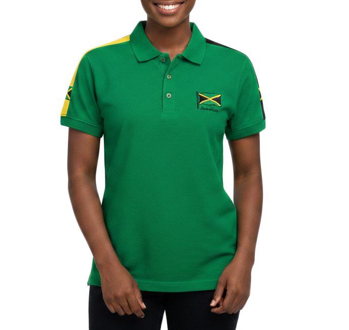 ME-27, Adult Jamaican Color Polo T-Shirt Assorted