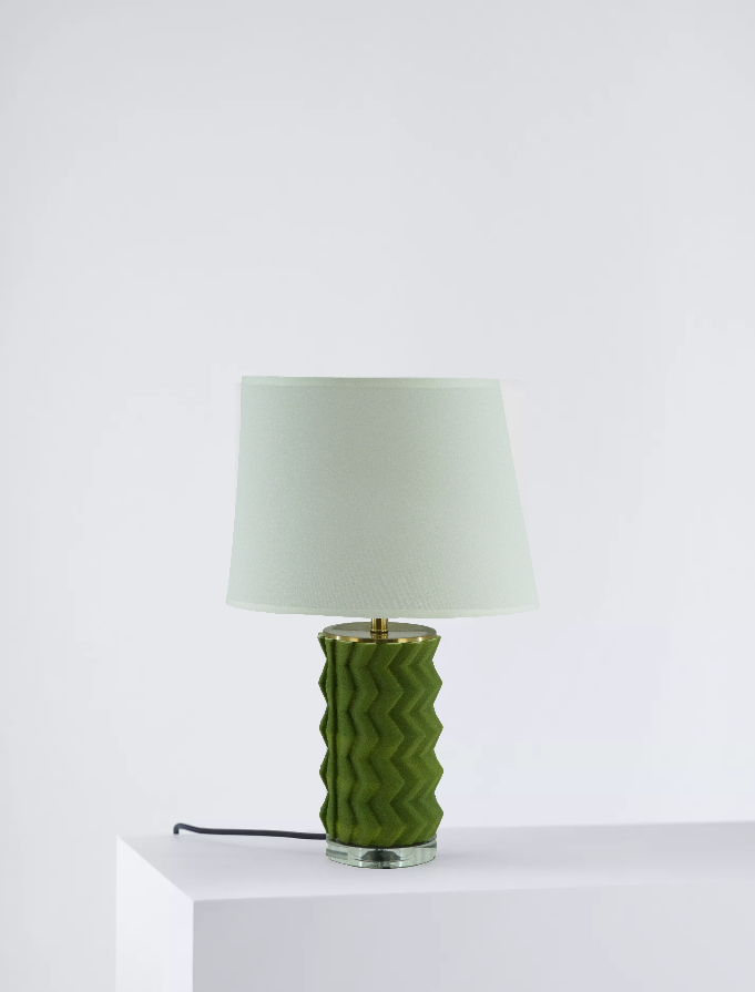 MK24931, 3D Model Ceramic & Acrylic Table Lamp - 22" (56cm)