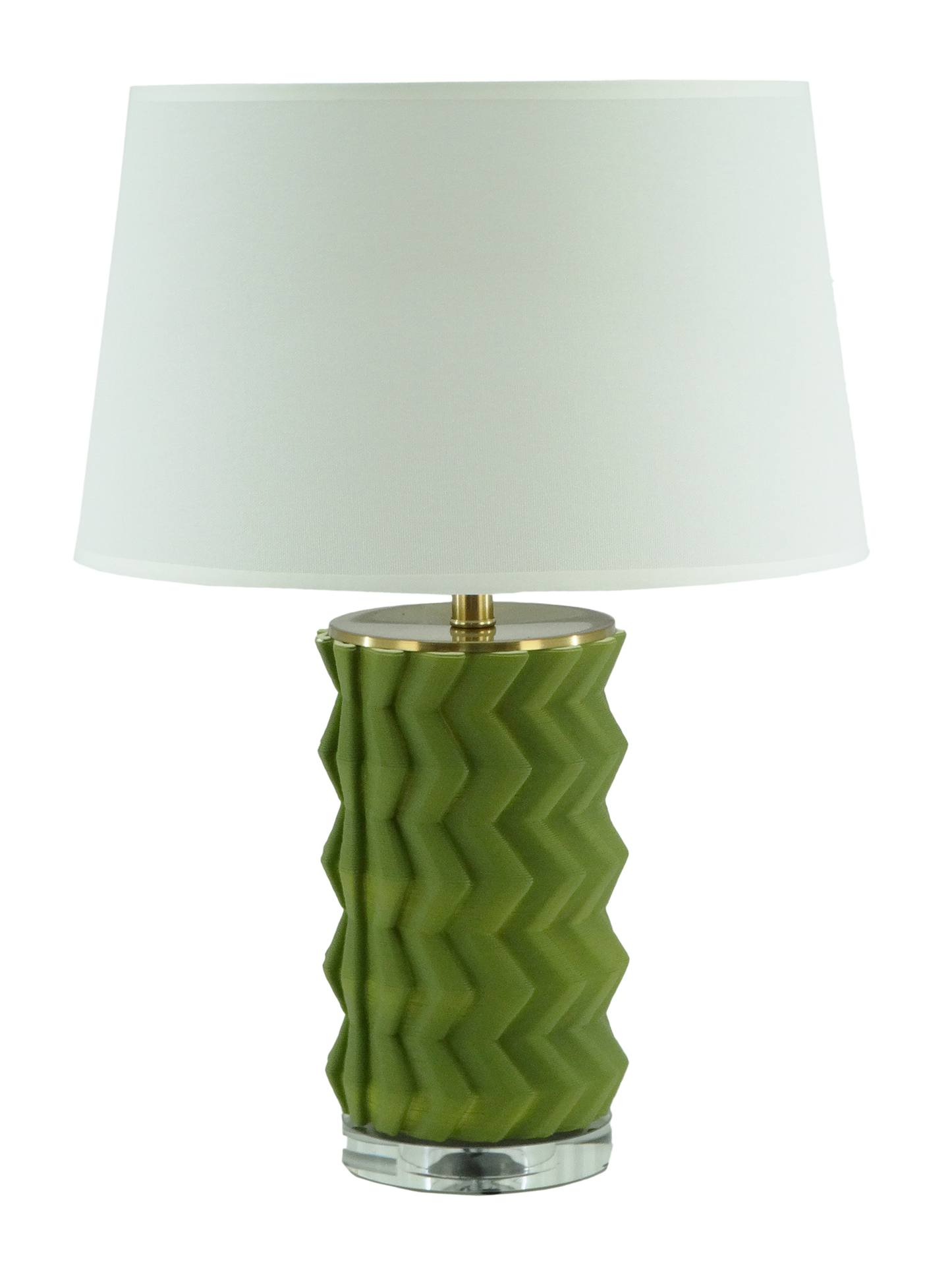 MK24931, 3D Model Ceramic & Acrylic Table Lamp - 22" (56cm)