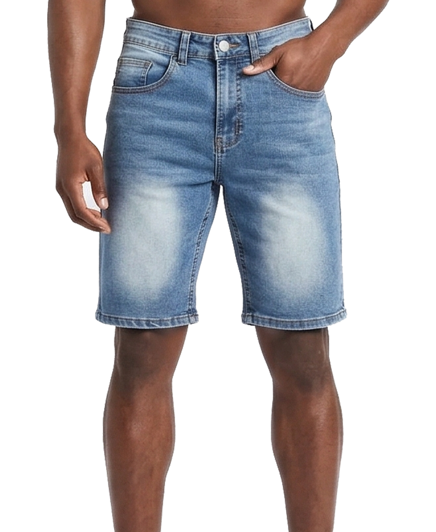 OS6416BLUE, Off Shore - Men's Denim Bermuda 30-40