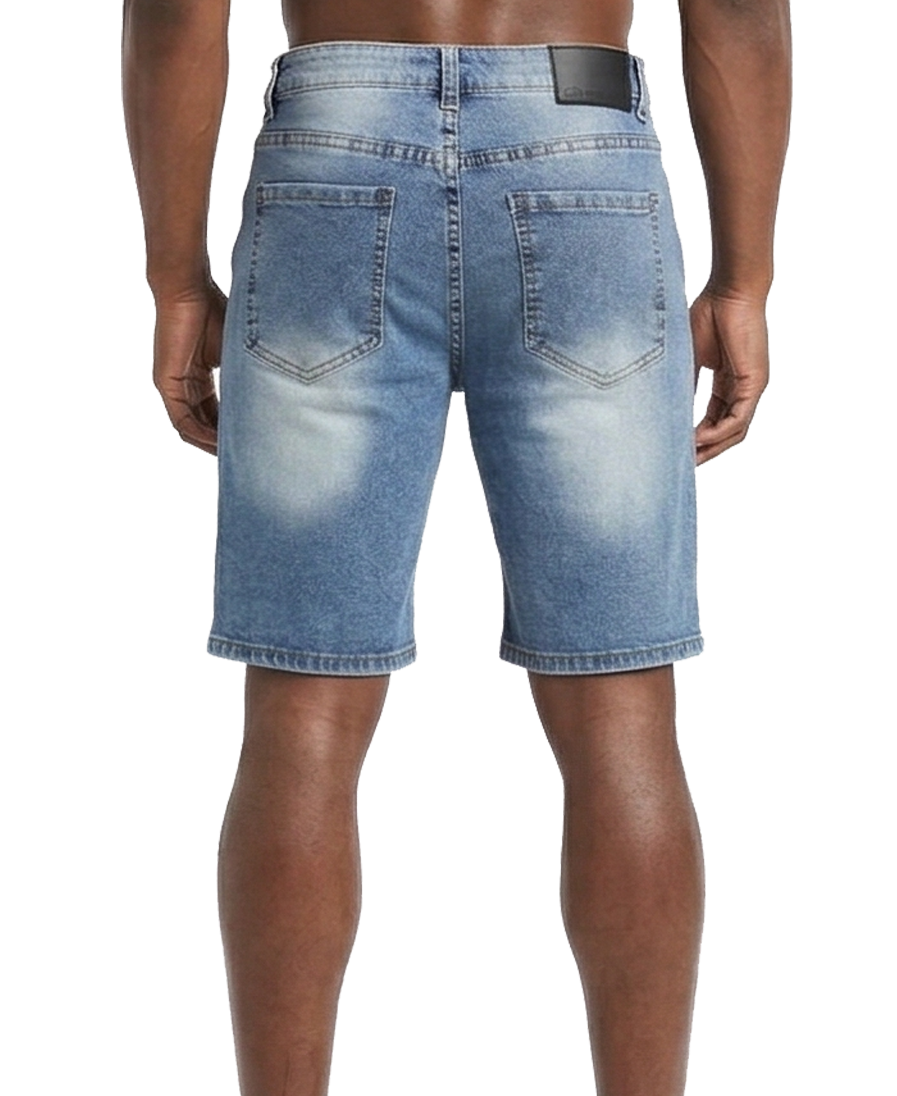 OS6416BLUE, Off Shore - Men's Denim Bermuda 30-40