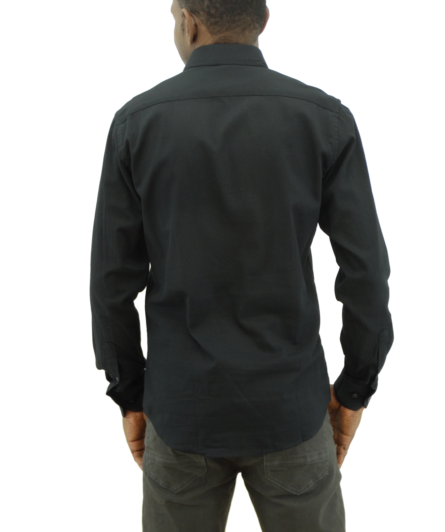 RMMS41116, Regatta - Men's Slim Fit Long Sleeve Sport Shirt - Black (S-XL)