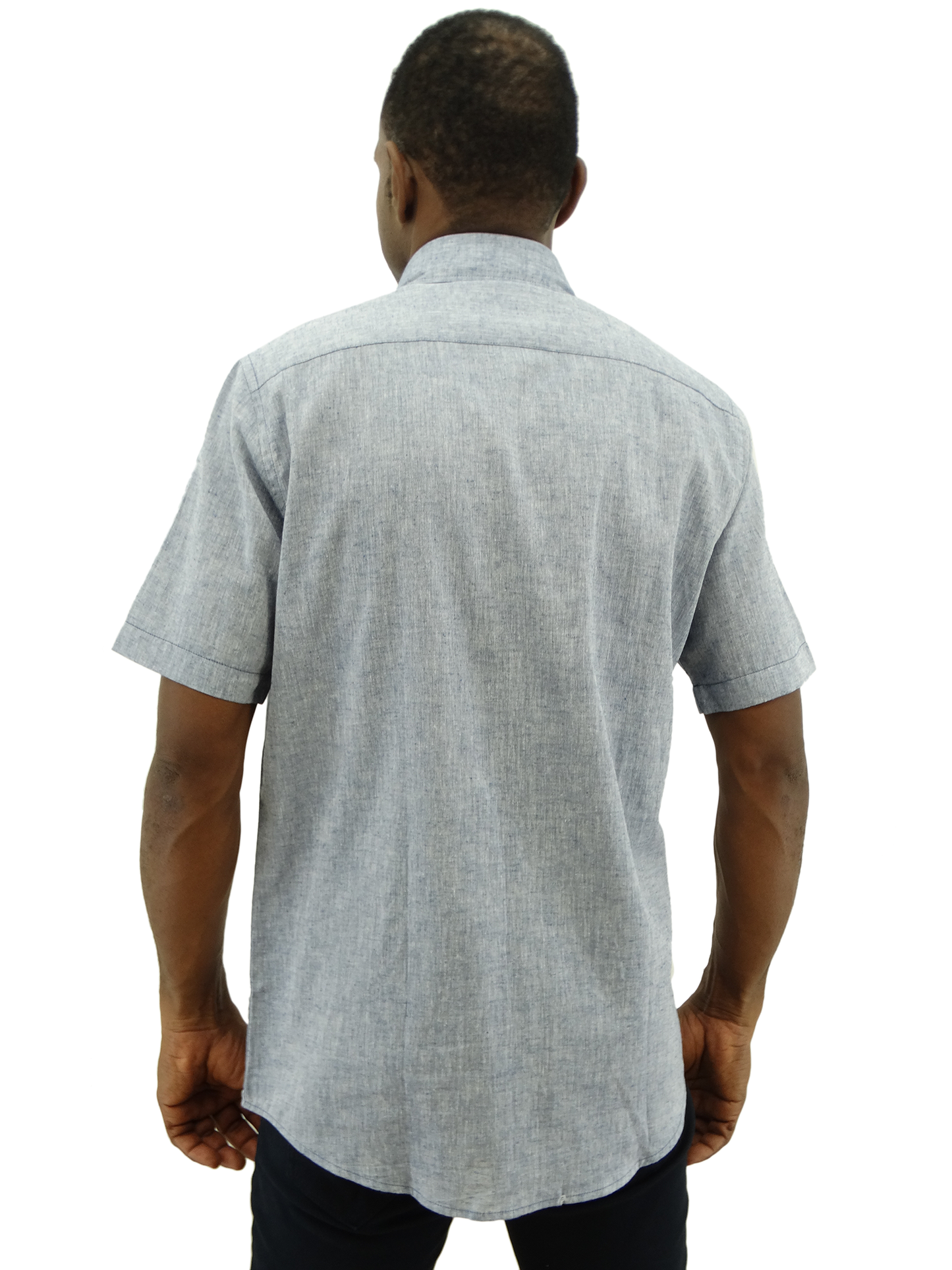 RMS31224, Regatta - Men's Classic Fit Short Sleeve Sport Shirt - Navy (S-XL)