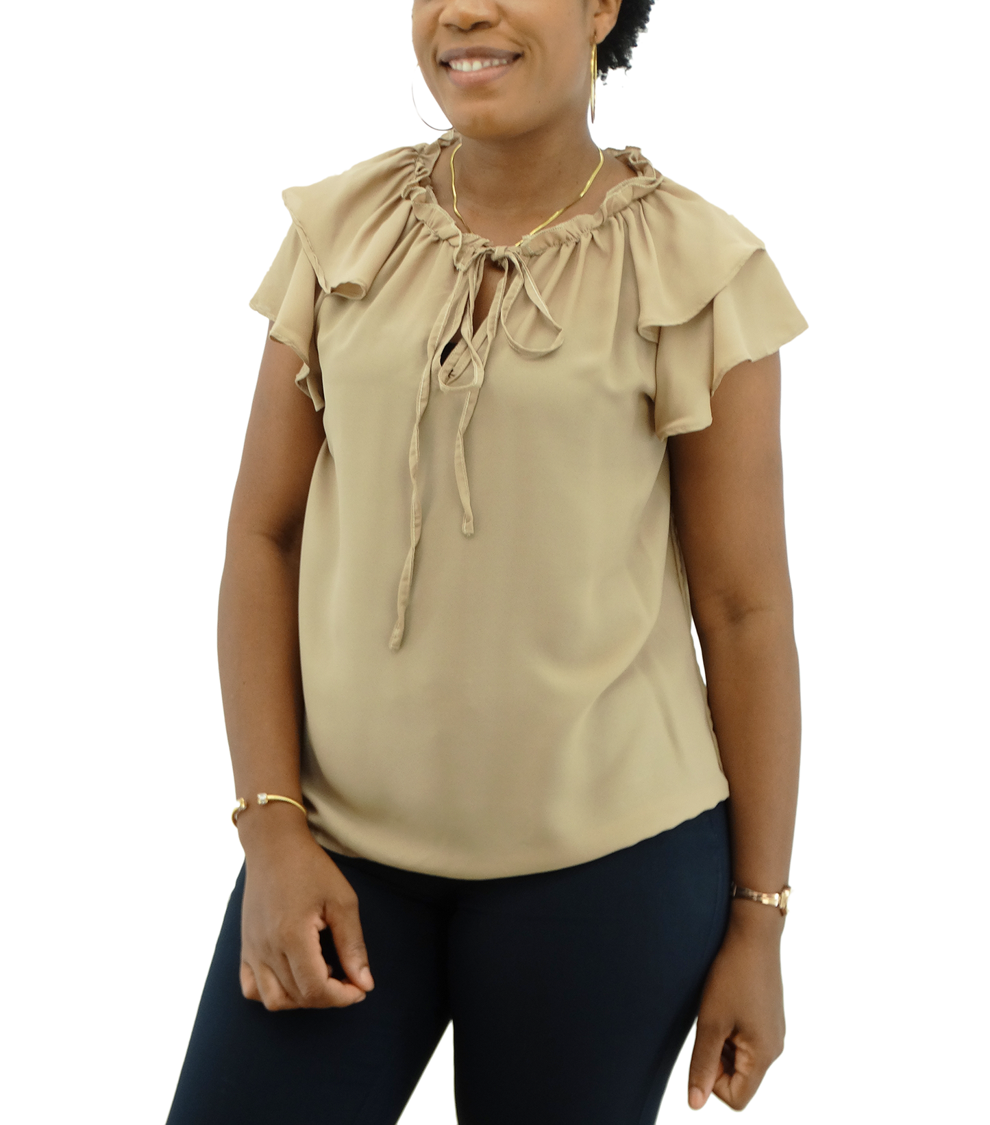SM3234, Snowflake Women's Short Sleeve Blouse (M-XXL)