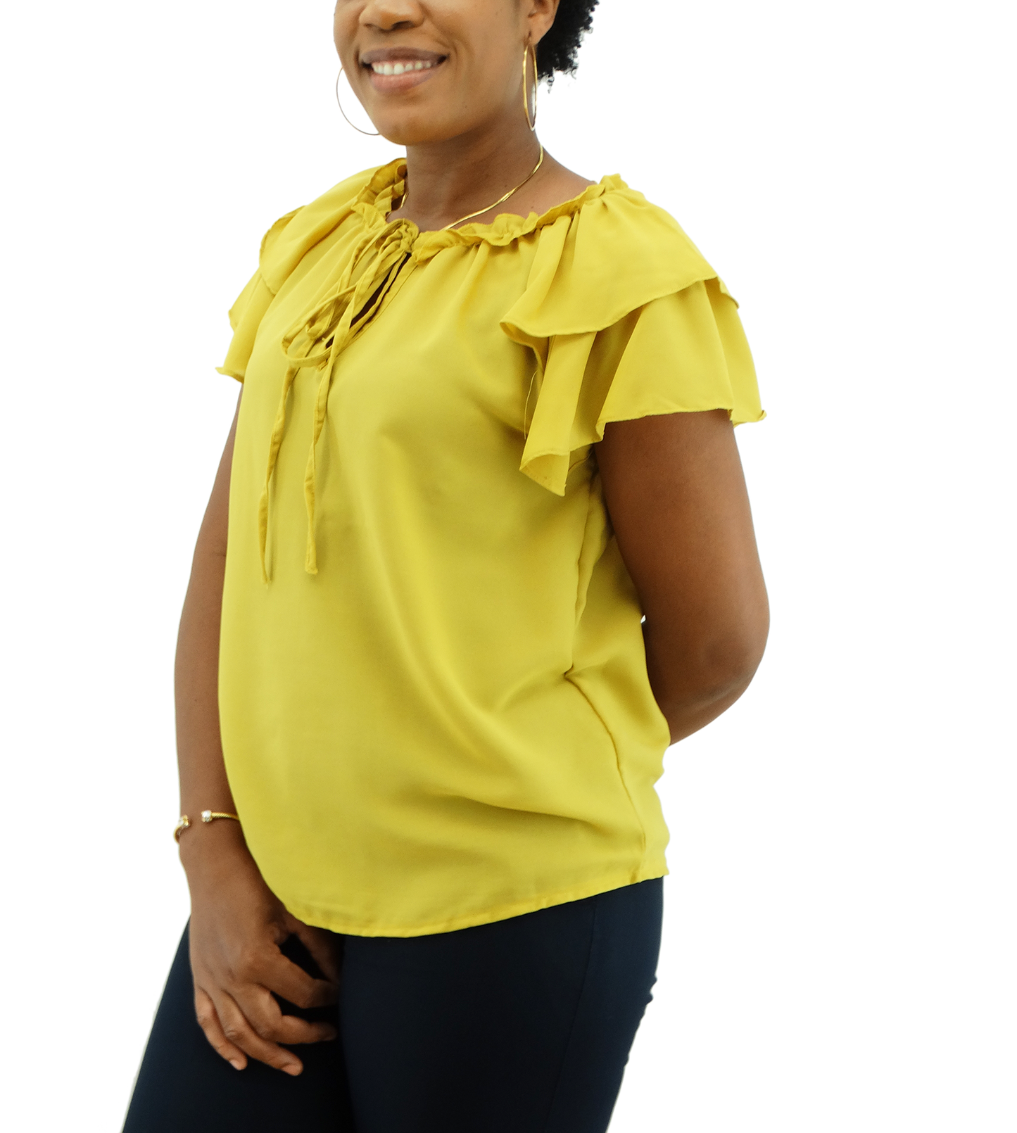 SM3234, Snowflake Women's Short Sleeve Blouse (M-XXL)