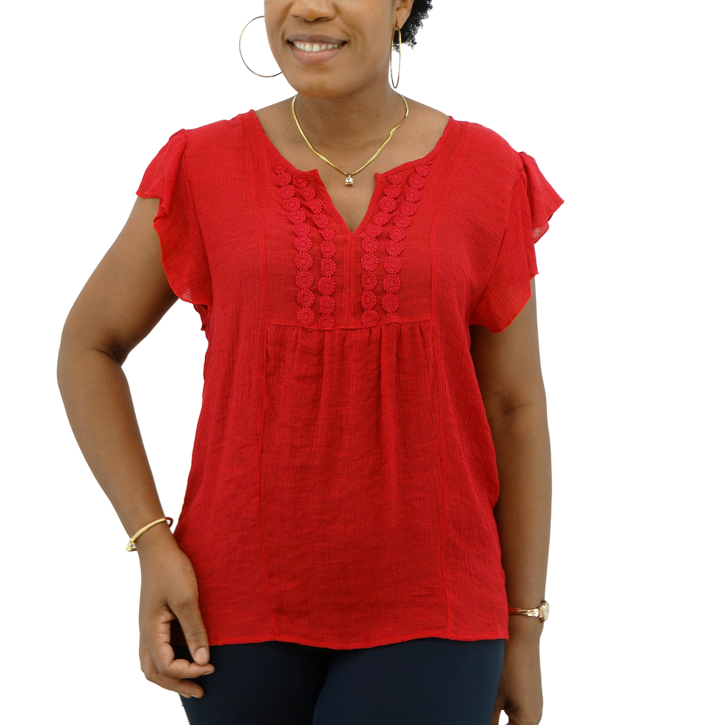 SM3236, Snowflake Women's  Blouse ( M-XXL)