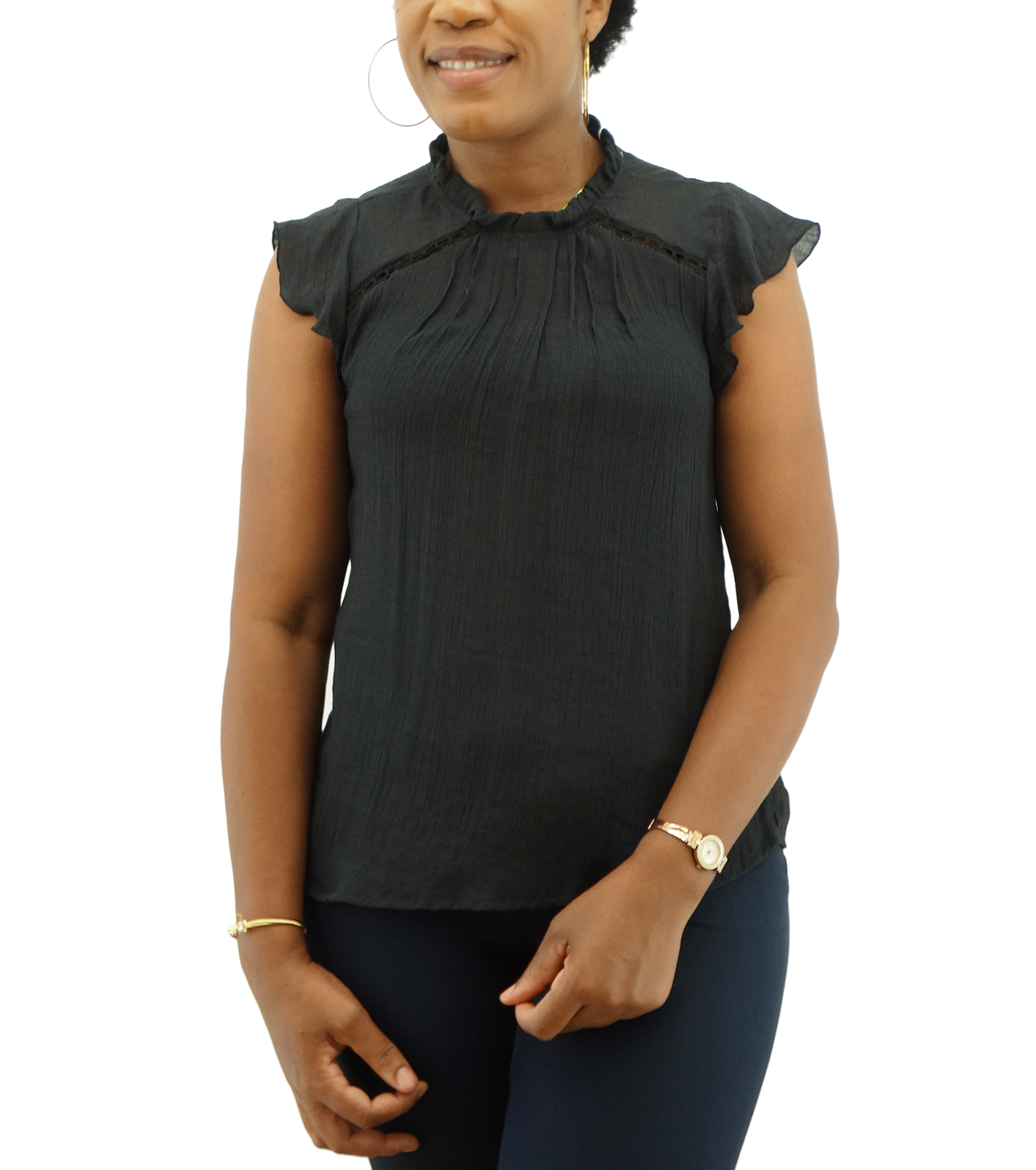 SM3238, Snowflake Women's S/Sleeve Blouse (S-XL)