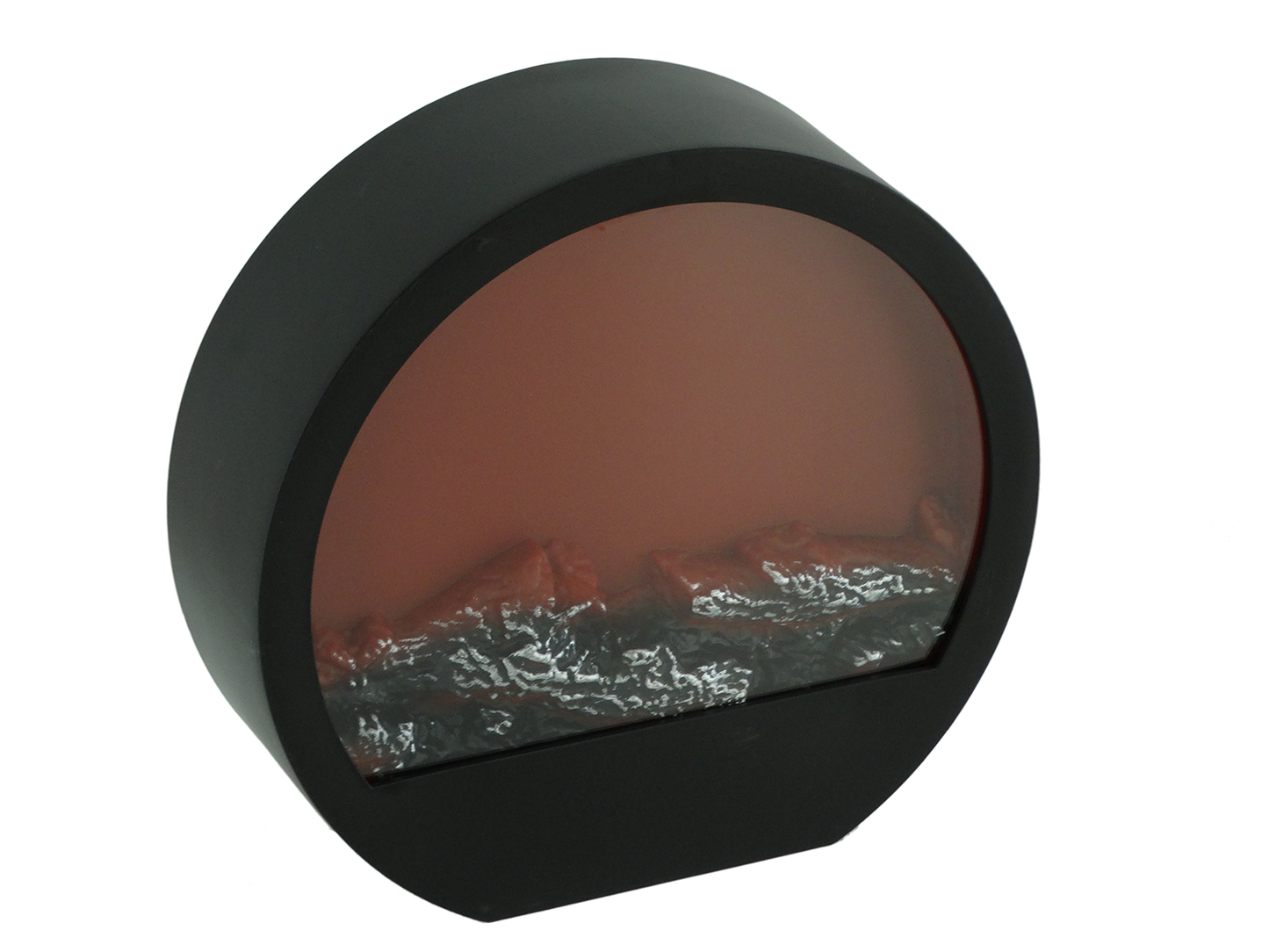 SP53B, LED Fireplace Lantern - Flat Black 12" x 11.5" (30cm x 29cm)