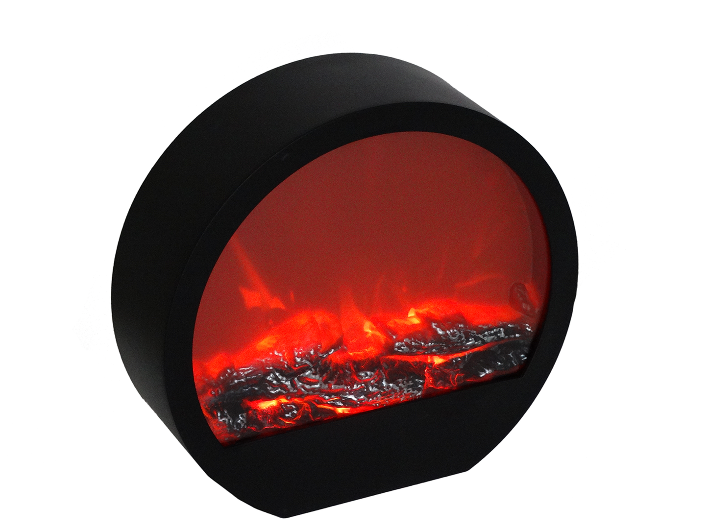 SP53B, LED Fireplace Lantern - Flat Black 12" x 11.5" (30cm x 29cm)