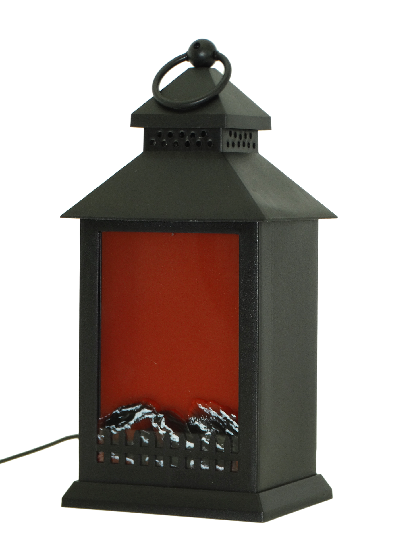 SP71B, LED Fireplace Lantern - Flat Black 12" (30cm)