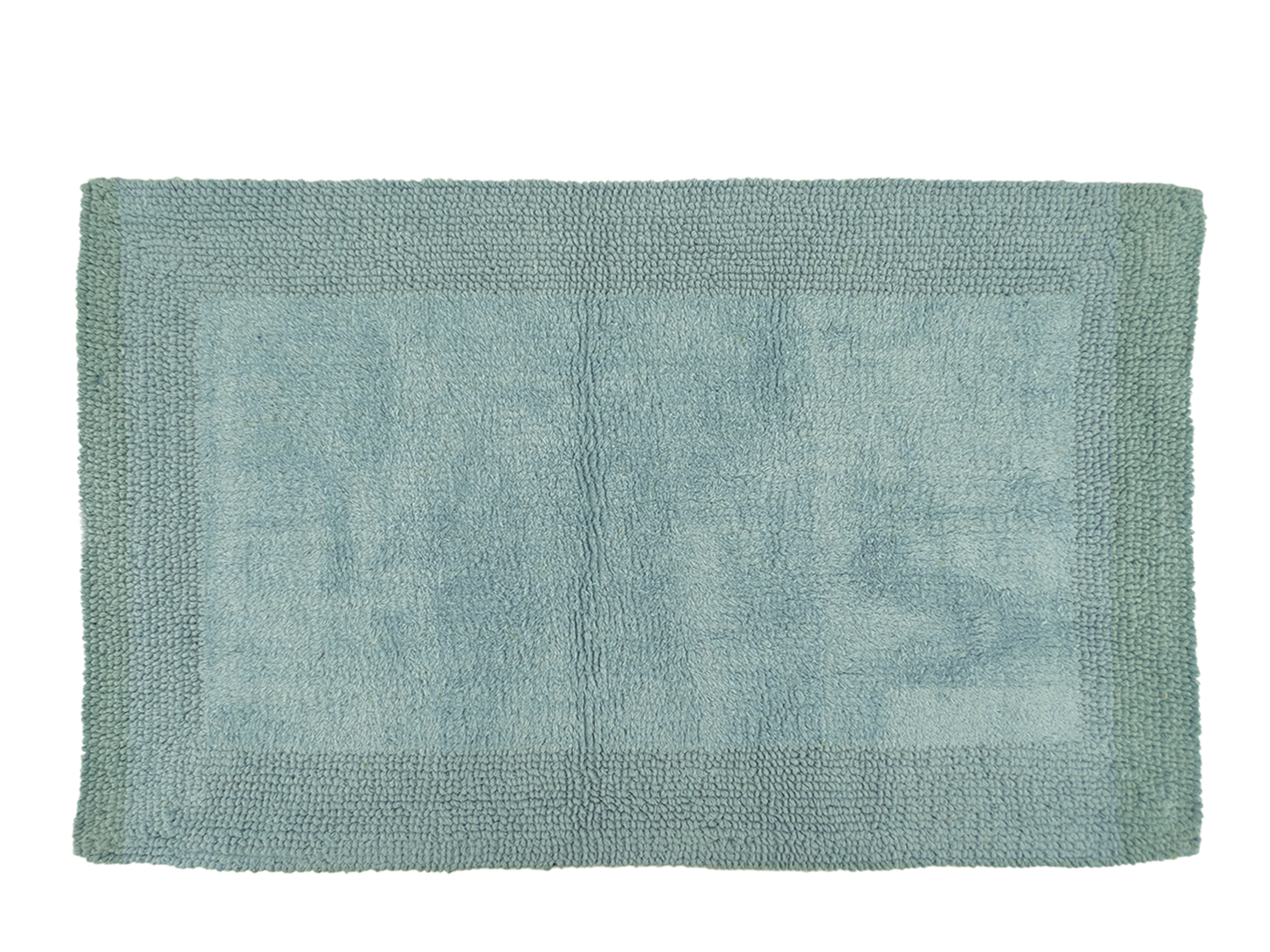SR40245, Glenmora, Brasilia - 21x32" Reversible Cotton Bath Rug - Mineral