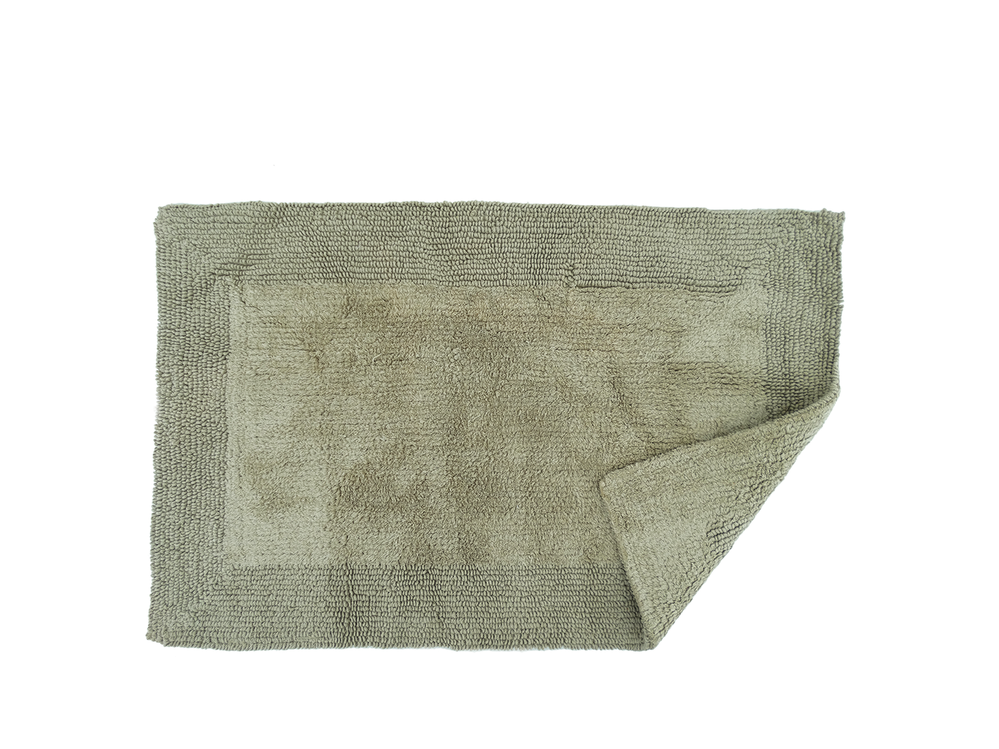 SR40247, Glenmora, Brasilia - 21x32" Reversible Cotton Bath Rug - Taupe